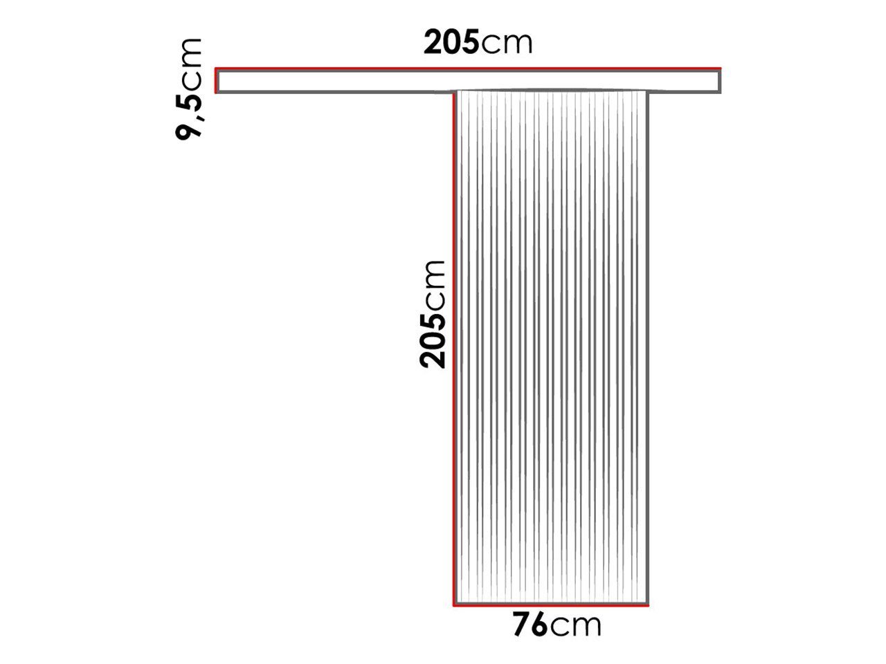 MIRJAN24 Schiebetür Belmo 70 (universell Links / Rechts), Metallkugellagerschiebesystem