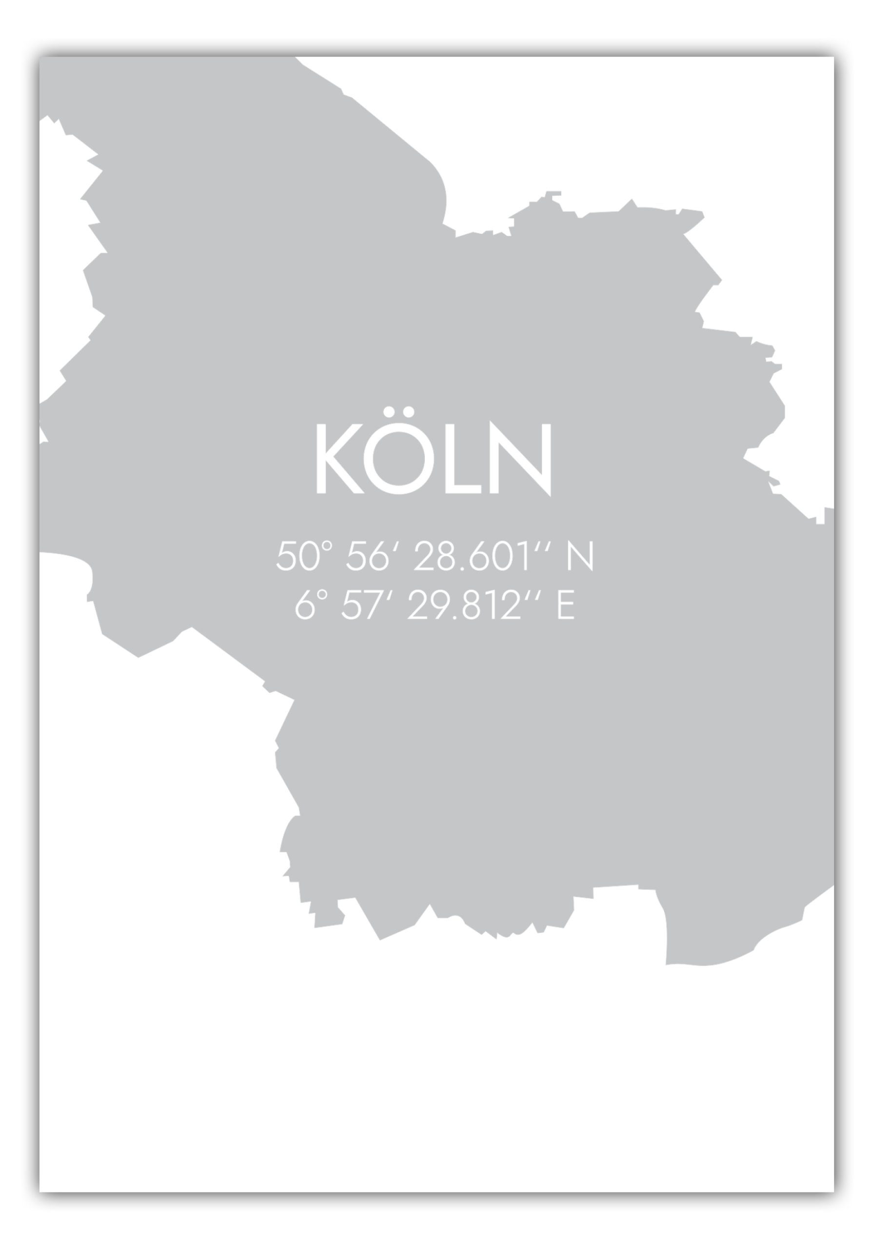 MOTIVISSO Poster Köln Koordinaten #5