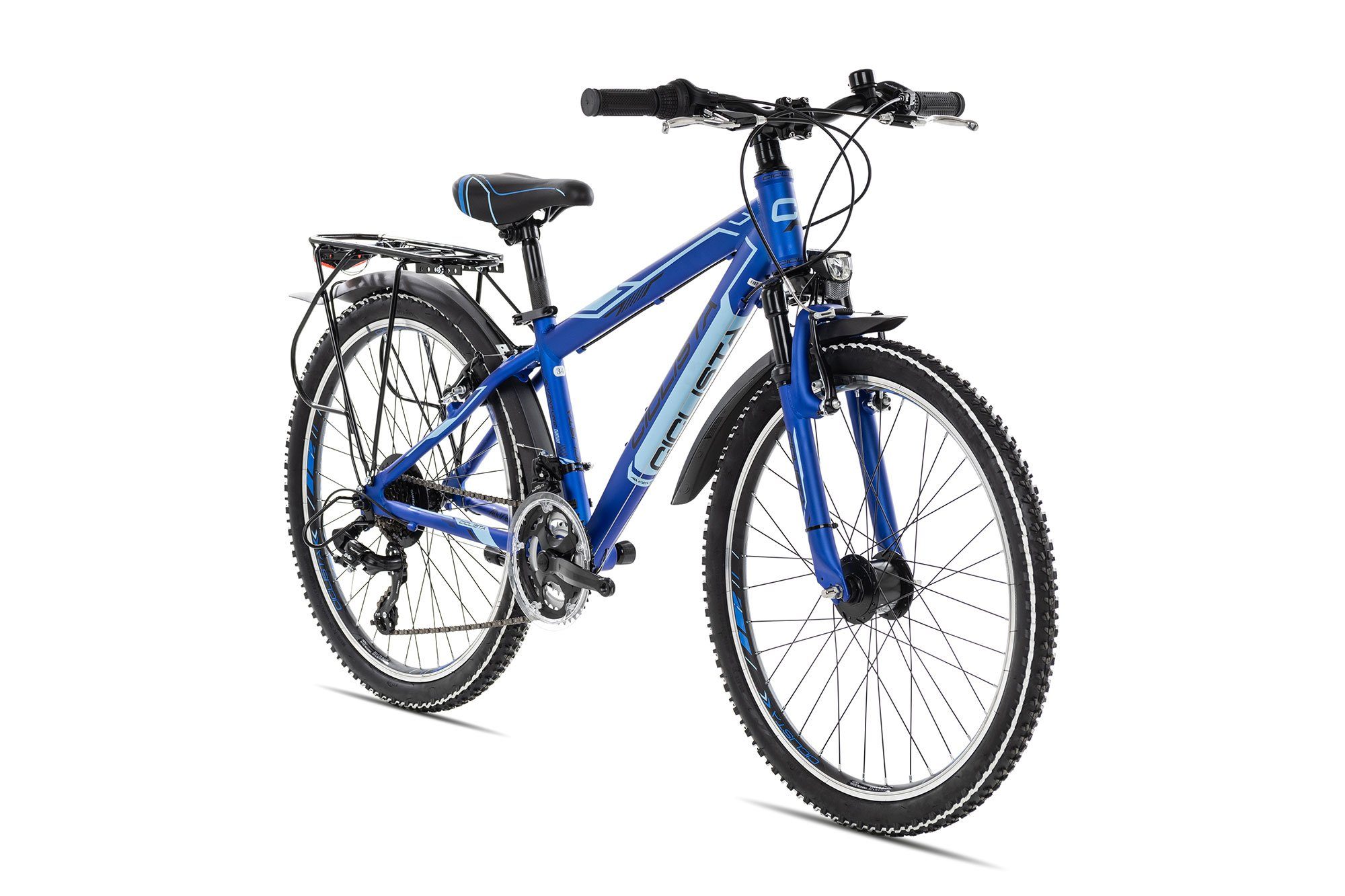 18 Gang Schaltwerk, Shimano blau Kettenschaltung, Junge Kinderrad Kinderfahrrad two-blue Mädchen black 24 18 18 24, Tourney Zoll Ciclista Adventure