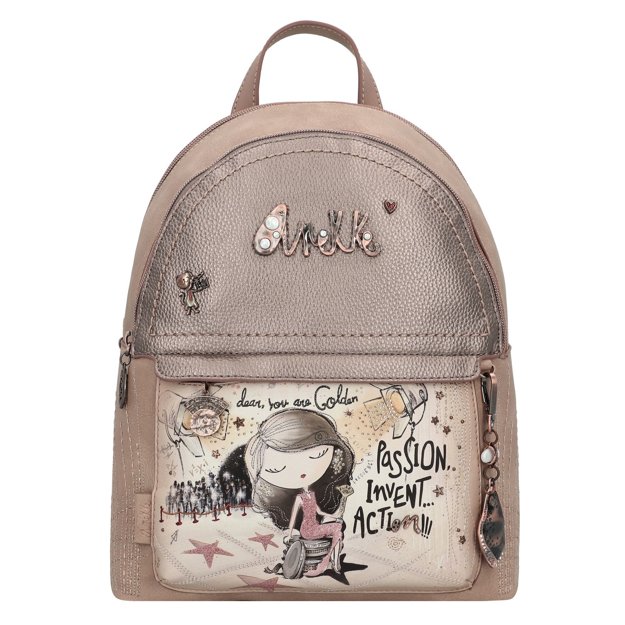 Anekke Cityrucksack Hollywood, Polyurethan günstig online kaufen