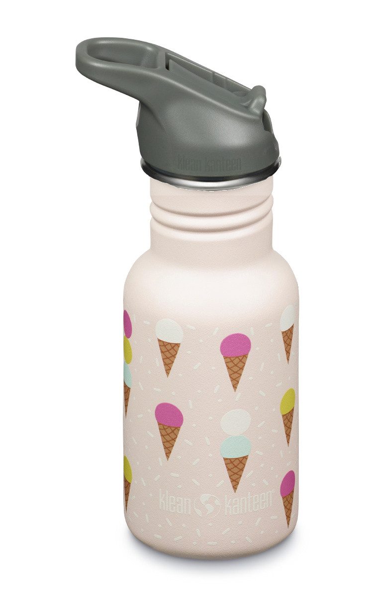 Klean Kanteen Trinkflasche Edelstahl Kindertrinkflasche, Flip Sport, 355ml