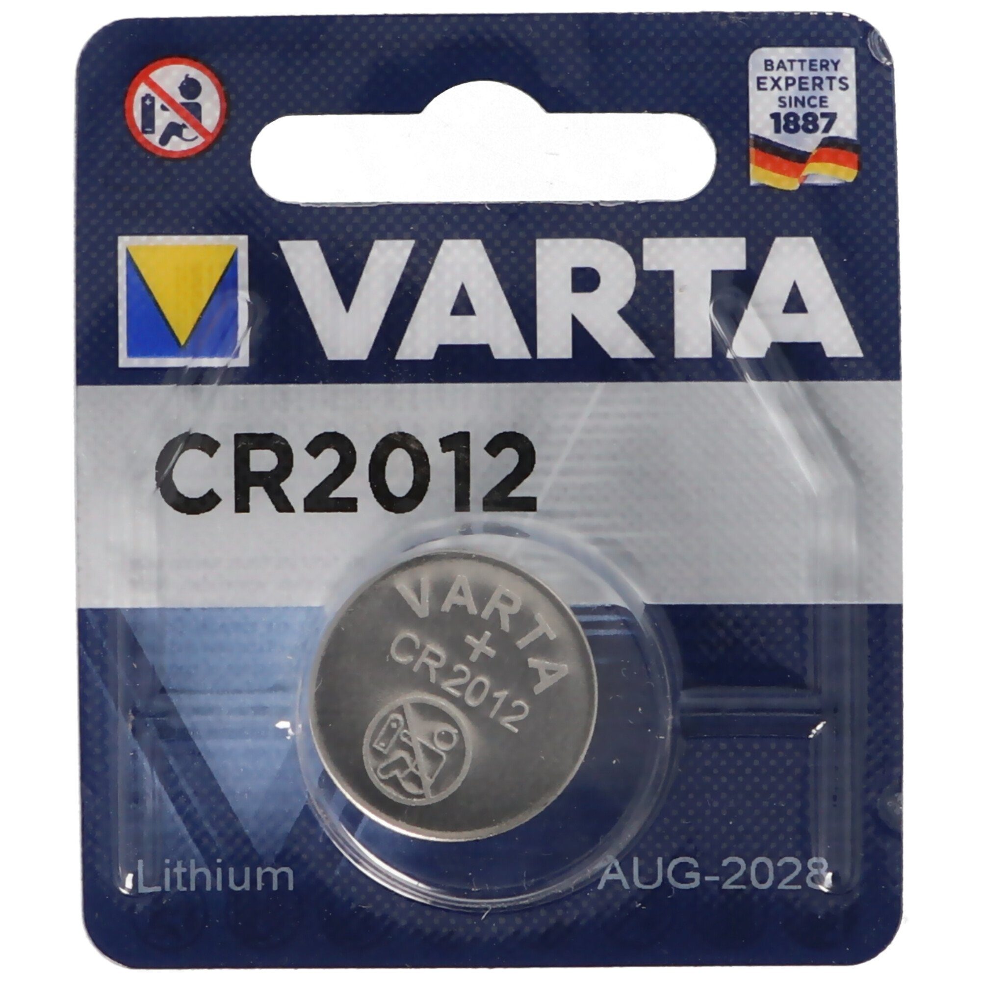 VARTA Marken Knopfzelle CR2012 Lithium Batterie Batterie, (3,0 V)