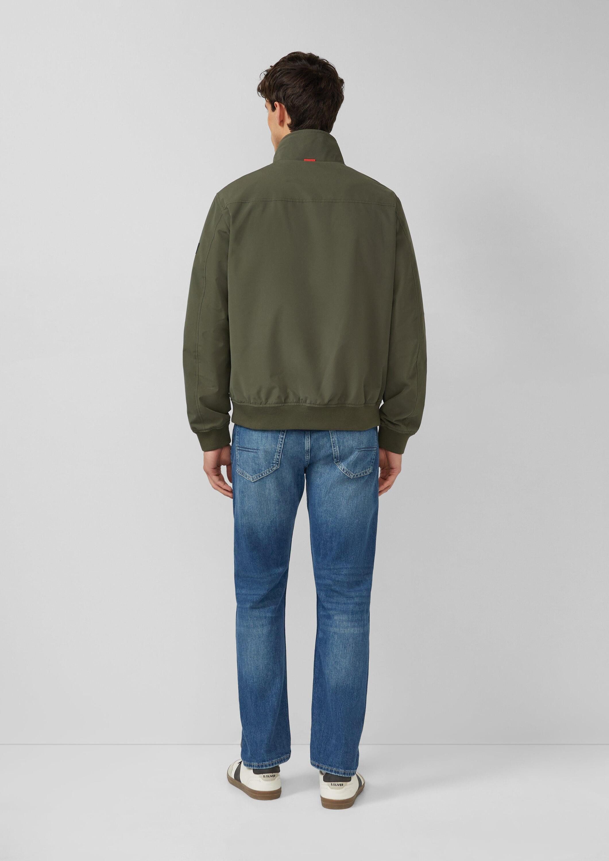 s.Oliver Funktionsjacke Outdoor-Jacke Sportiver Blouson mit Stehkragen und Rippbündchen