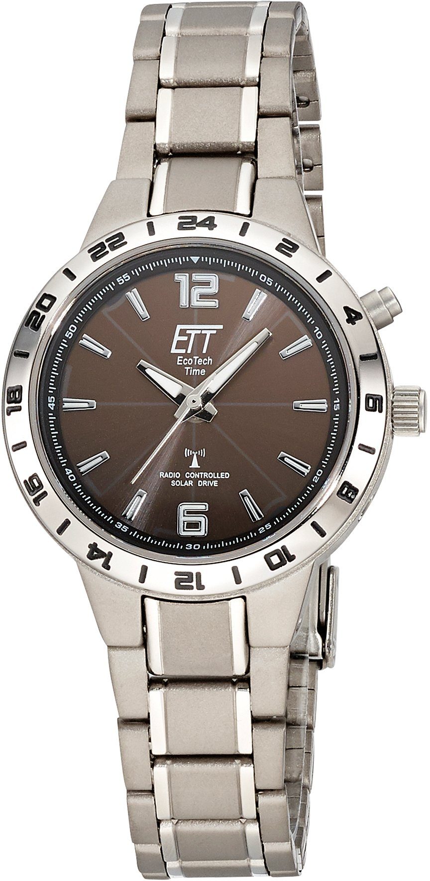 ETT Funkuhr Titan Basic ELT-11446-21M, Armbanduhr, Damenuhr, Solar, Titan günstig online kaufen