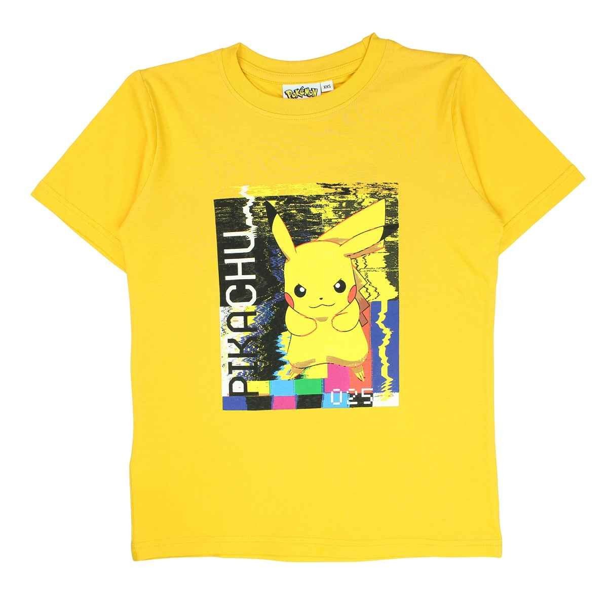 Kurzarmshirt T-Shirt POKÉMON 140-176 Jungen cm Größe Pikachu in