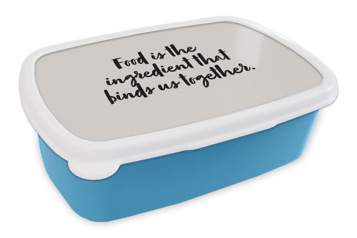 MuchoWow Lunchbox Zitate Sprichwörter Ehepaar Essen ist die Zutat