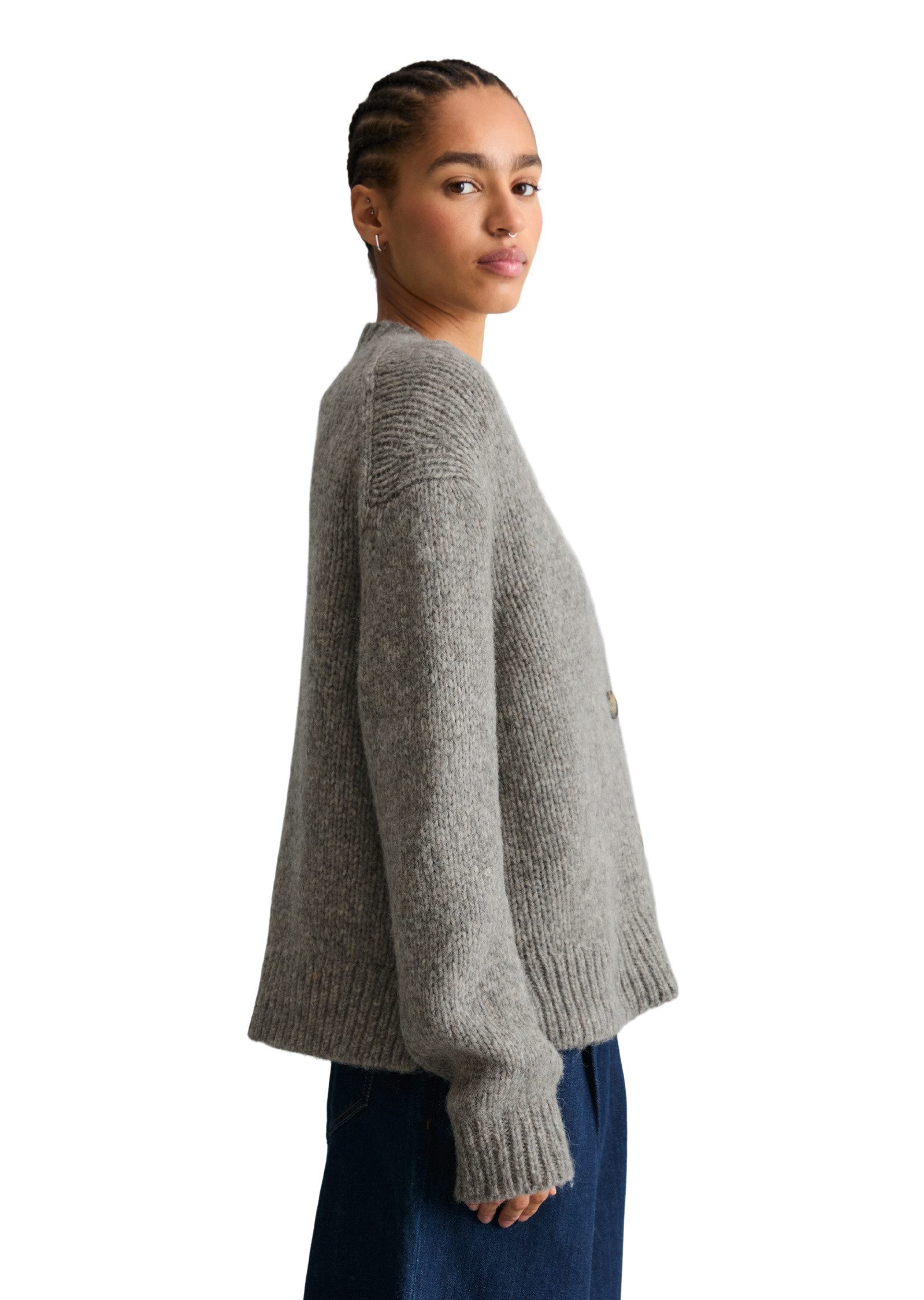 Marc O'Polo DENIM Cardigan aus kuscheligem Schurwolle-Alpaka-Mix