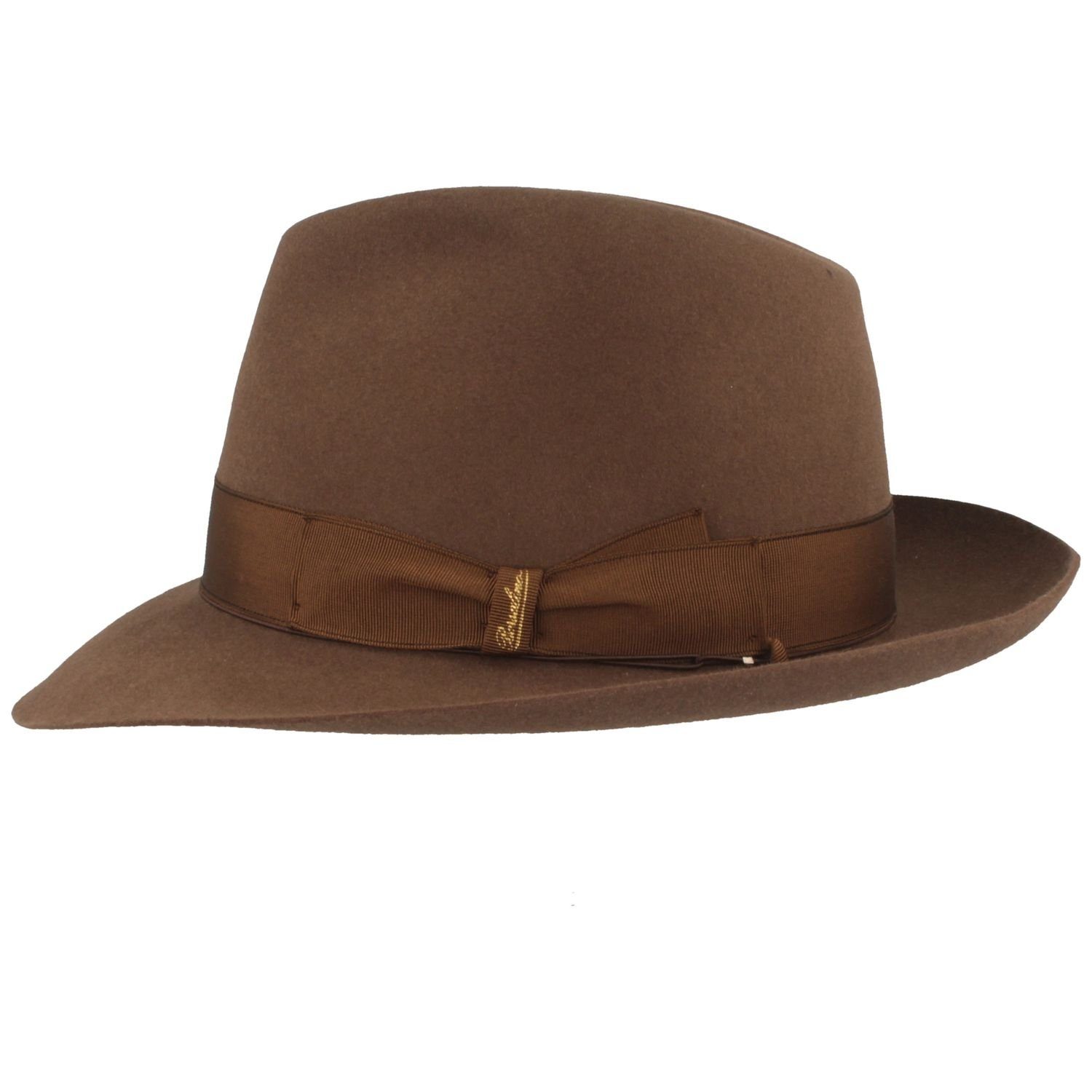 Borsalino Filzhut edler Haarfilzhut mit mittelbreiter Krempe