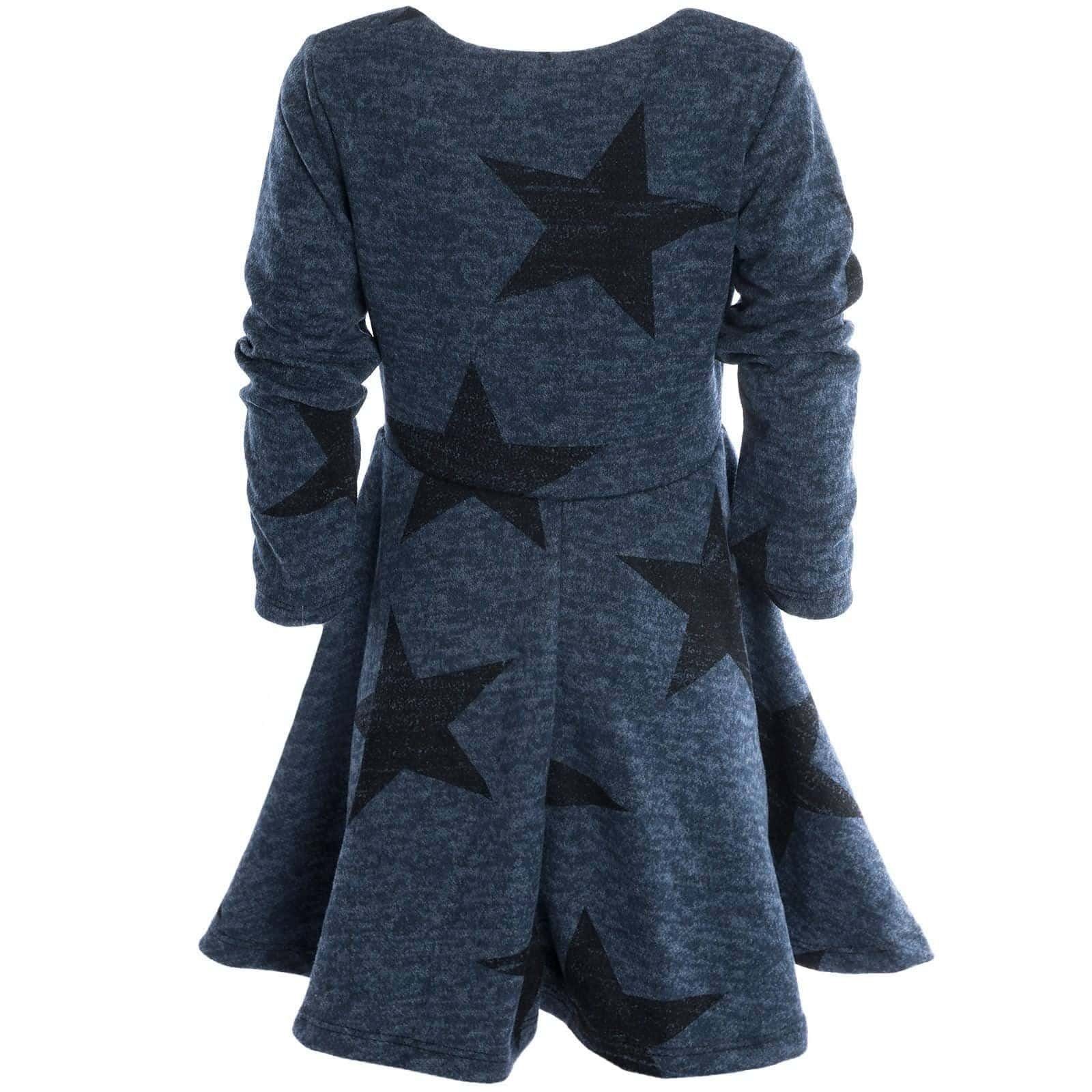 Blau Mädchen schwingender Kleid Rock Winter BEZLIT 20678 Sweatkleid (1-tlg)