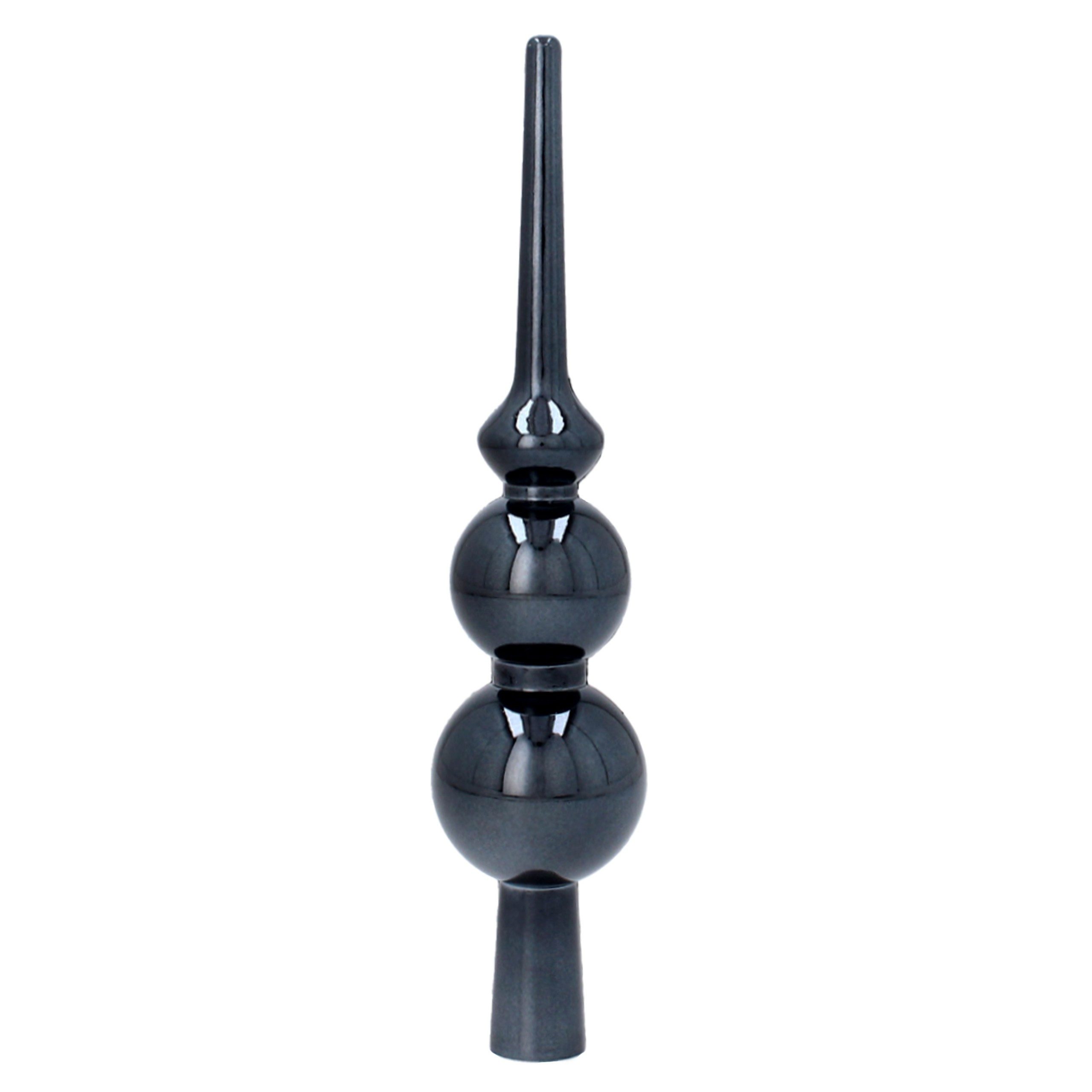 Sarcia.eu Christbaumspitze Anthrazitfarbene Spitze, kleine Spitze für den Weihnachtsbaum, 20 cm