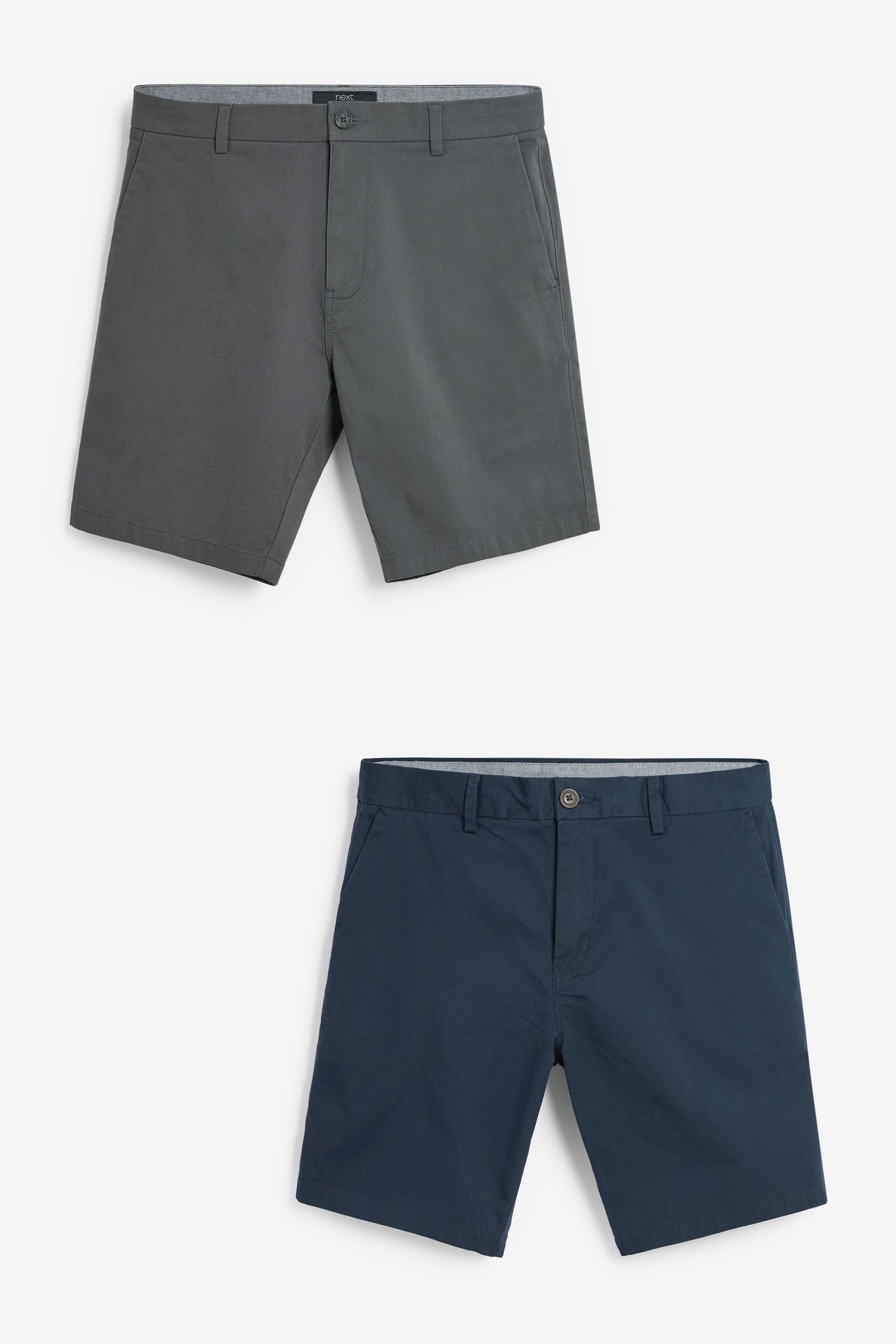 Chinoshorts Chinohose mit Stretch im 2er-Pack – Slim Fit