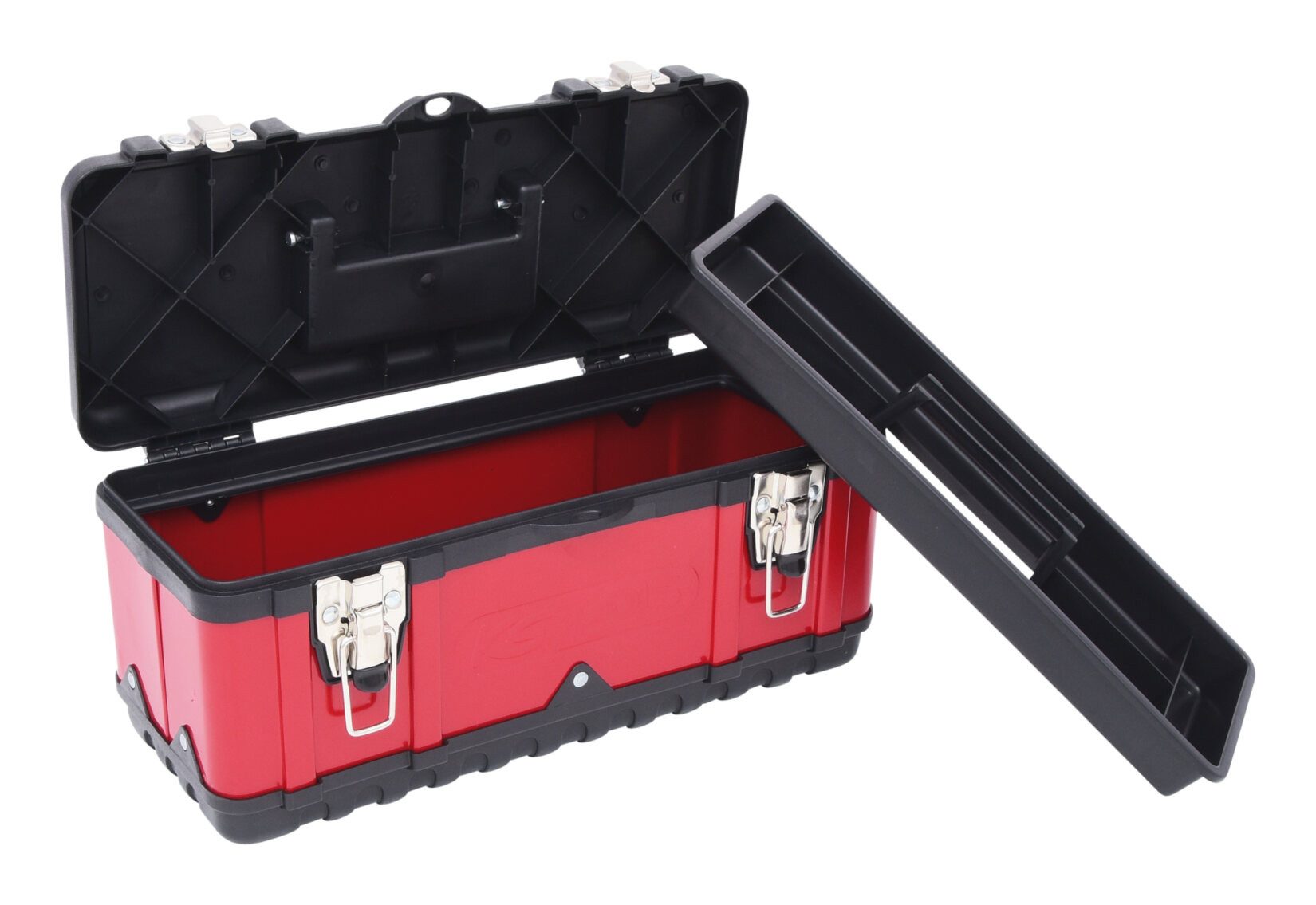 KS Tools Werkzeugbox, Kunststoff-Stahlblech-Werkzeugkiste, 395 x 180 x 170 mm