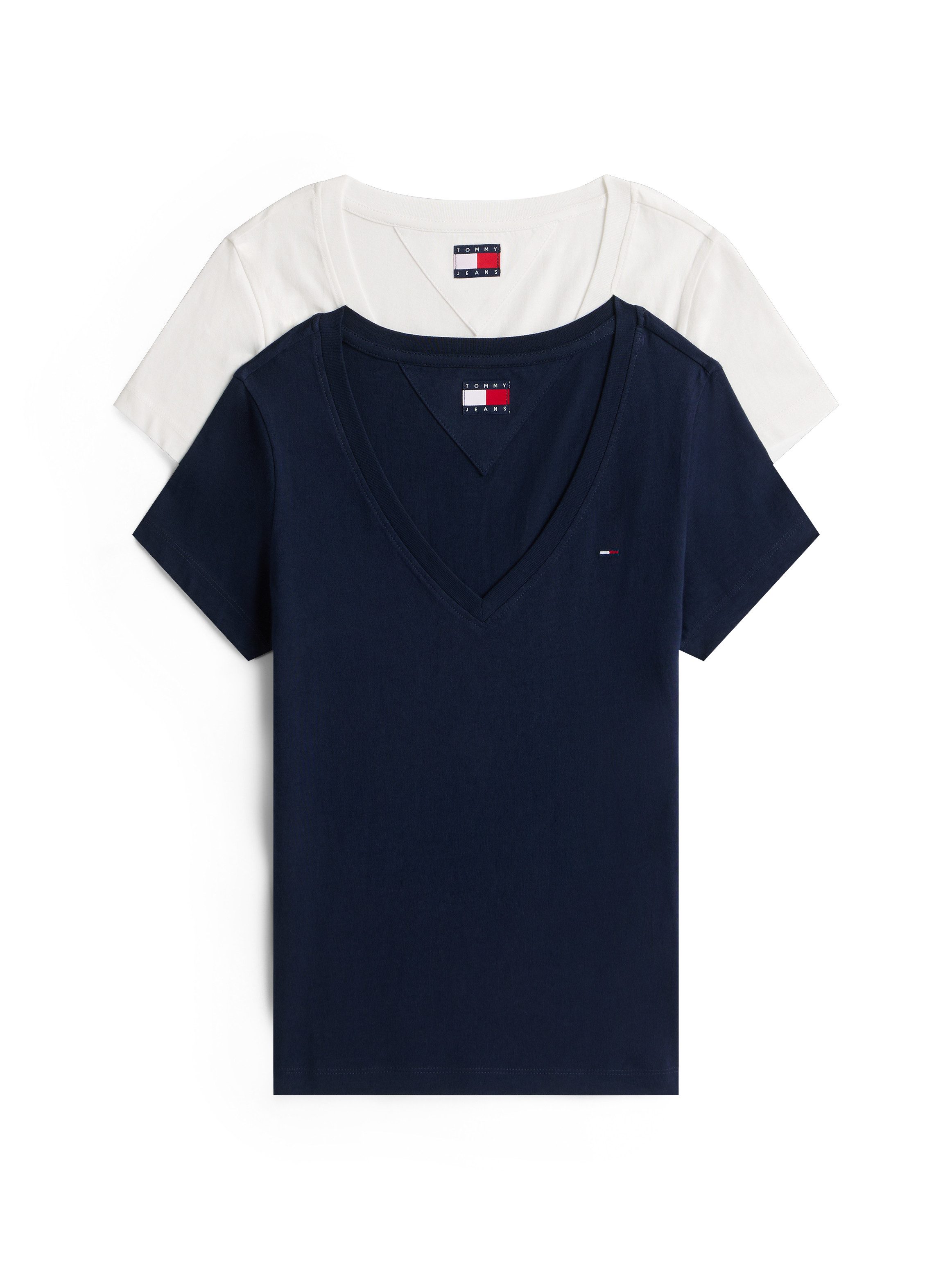 Tommy Jeans T-Shirt TJW 2PACK V-NECK günstig online kaufen