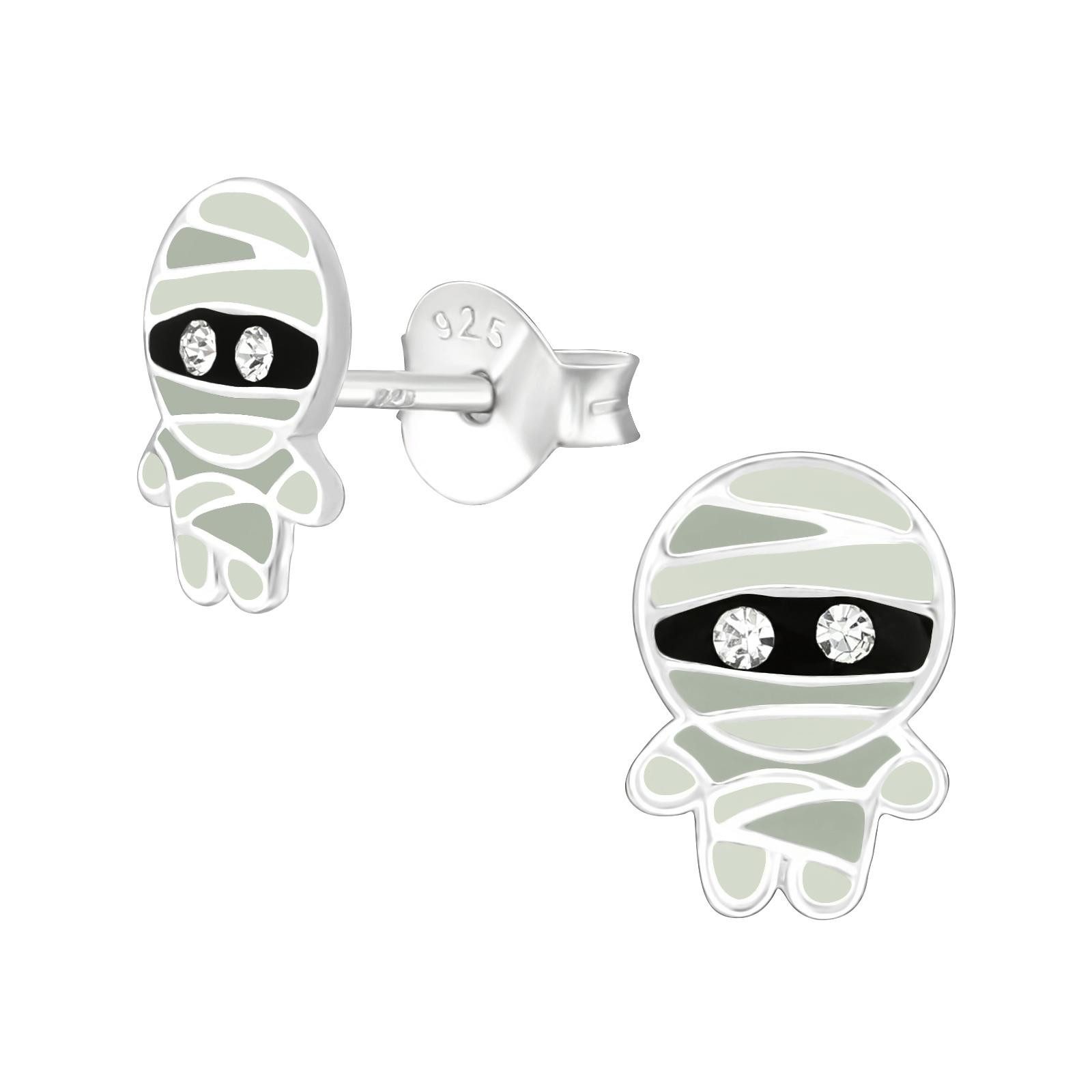 Monkimau Ohrring-Set Mumie Ohrringe aus 925 Silber, Hypoallergen