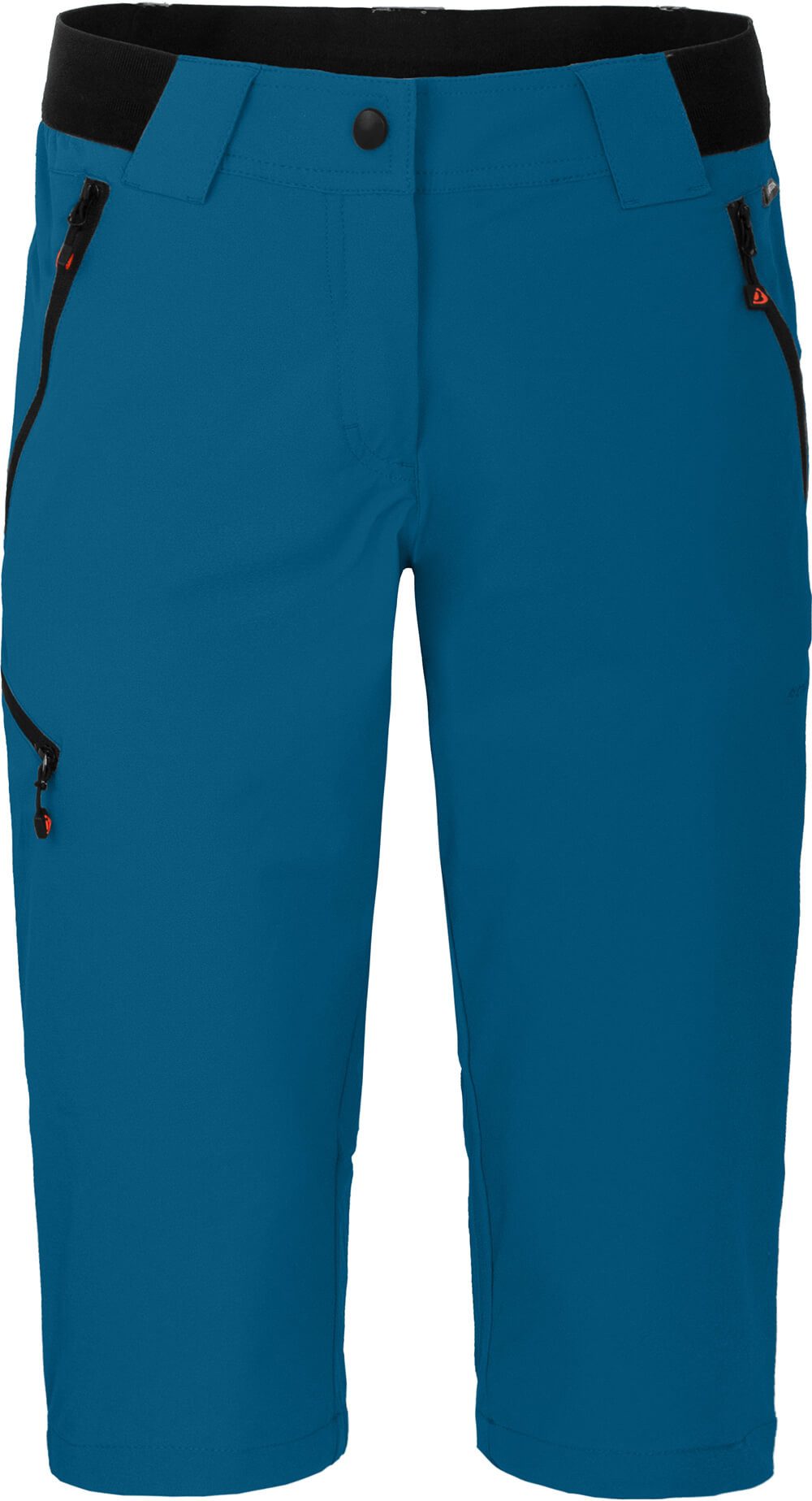 Bergson Outdoorhose VIDAA COMFORT Capri Damen 3/4 Wanderhose, leicht, strapazierfähig, Normalgrößen, Saphir b