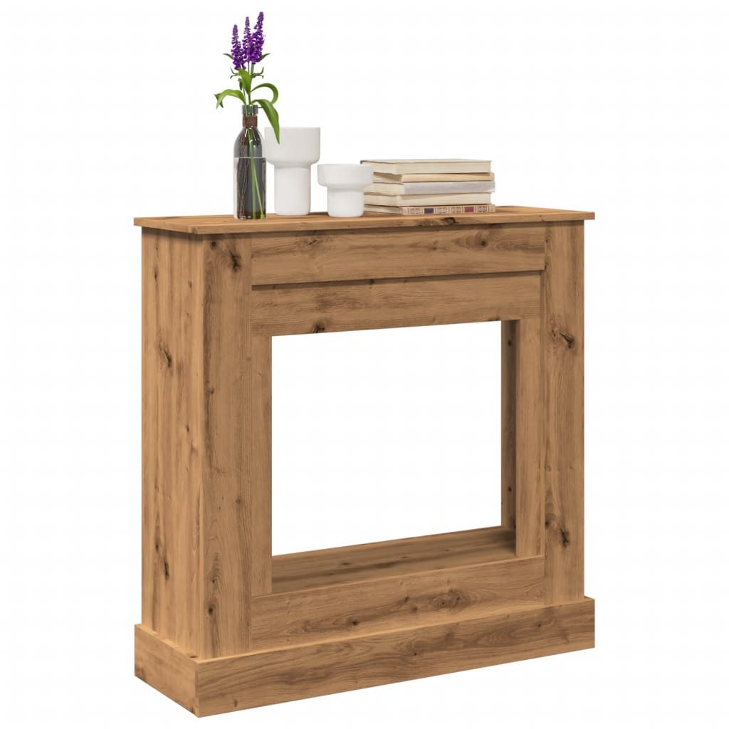 vidaXL Kaminumbauschrank Kaminumrandung Artisan-Eiche 90x30x90 cm Holzwerkstoff