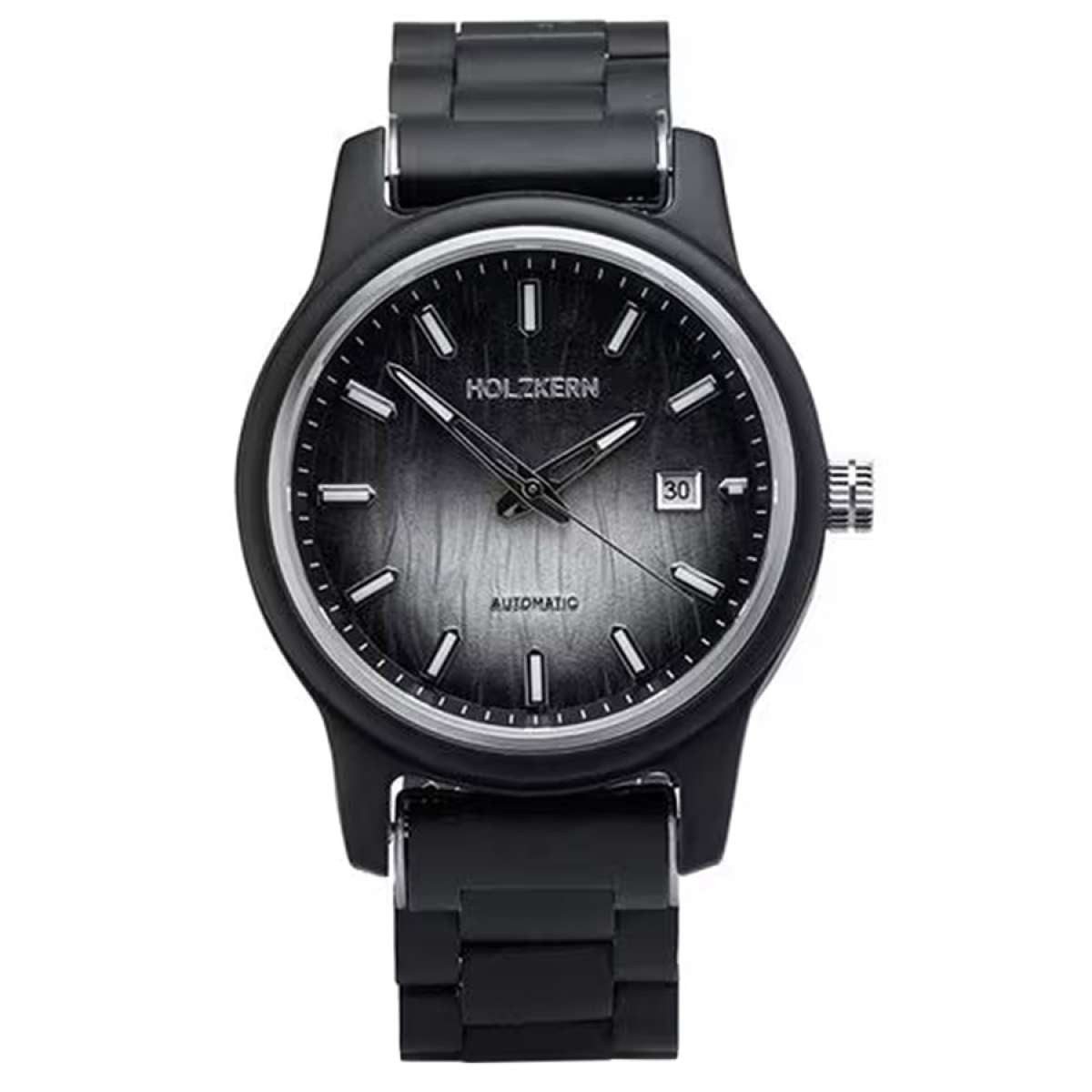 Holzkern Automatikuhr 9010631022280, Herrenuhr Automatik Nightbird Ahorn/Schwarz