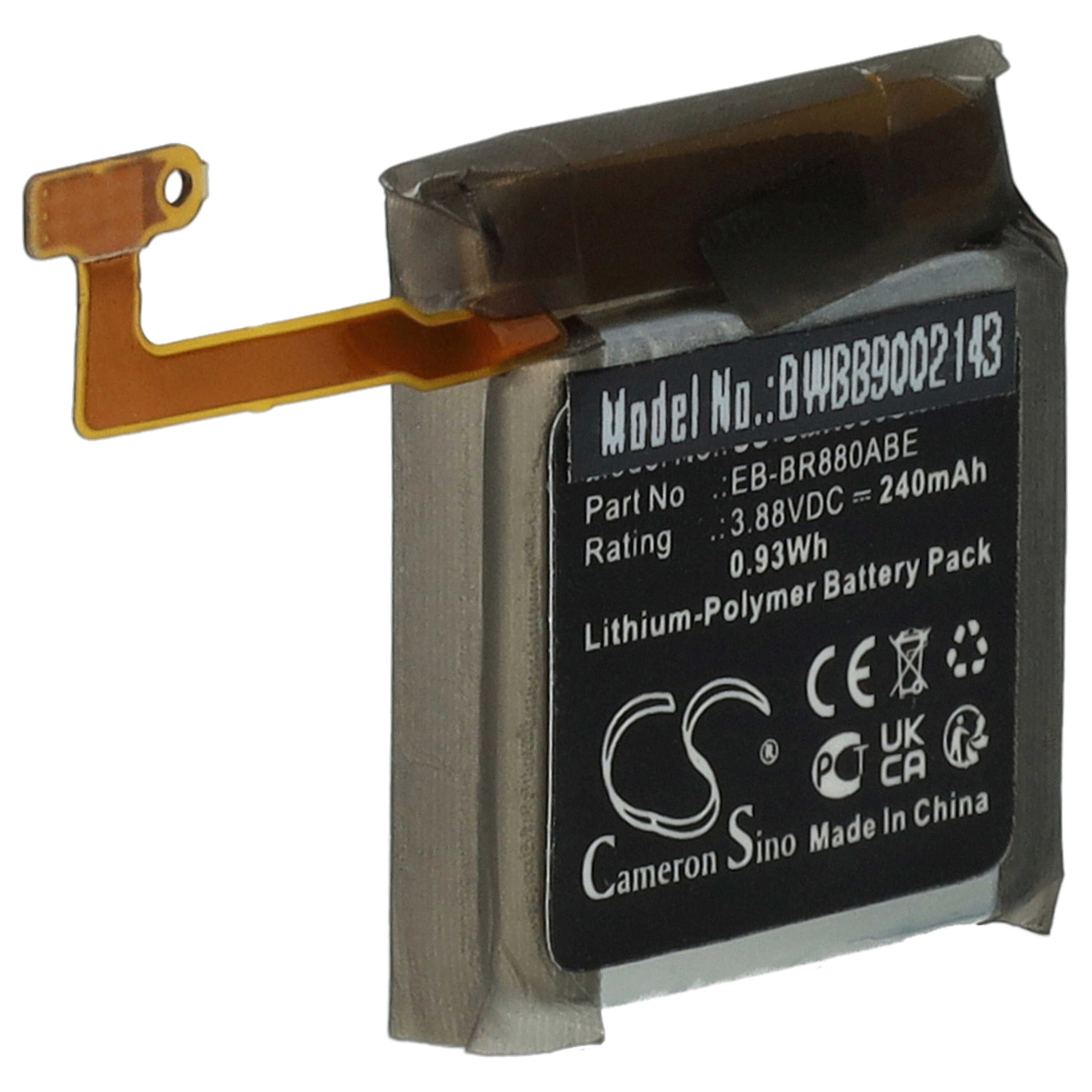 vhbw Akku passend für Samsung Galaxy Watch 4 (40mm), Watch4 Classic (42mm) Akku Akku Li-Polymer 240 mAh (3,88 V), Leistungsfähiger Austausch-Akku für Fitness-Tracker, Sportuhr