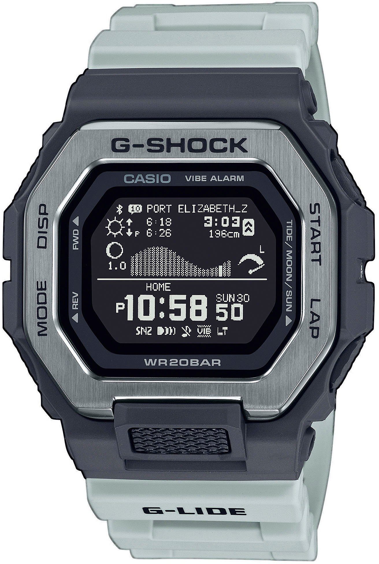 CASIO Quarzuhr G-Shock G Lite GBX-100TT-8ER Bluetooth Herren Taucheruhr  20ATM, (1-tlg)