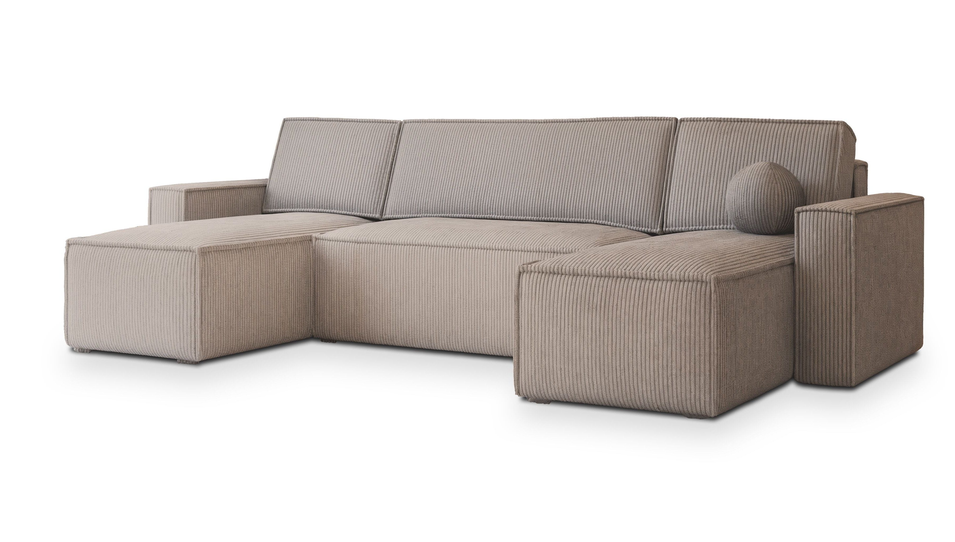 Masseno Ecksofa PESANO mit Schlaffunktion U-Form, günstig online kaufen