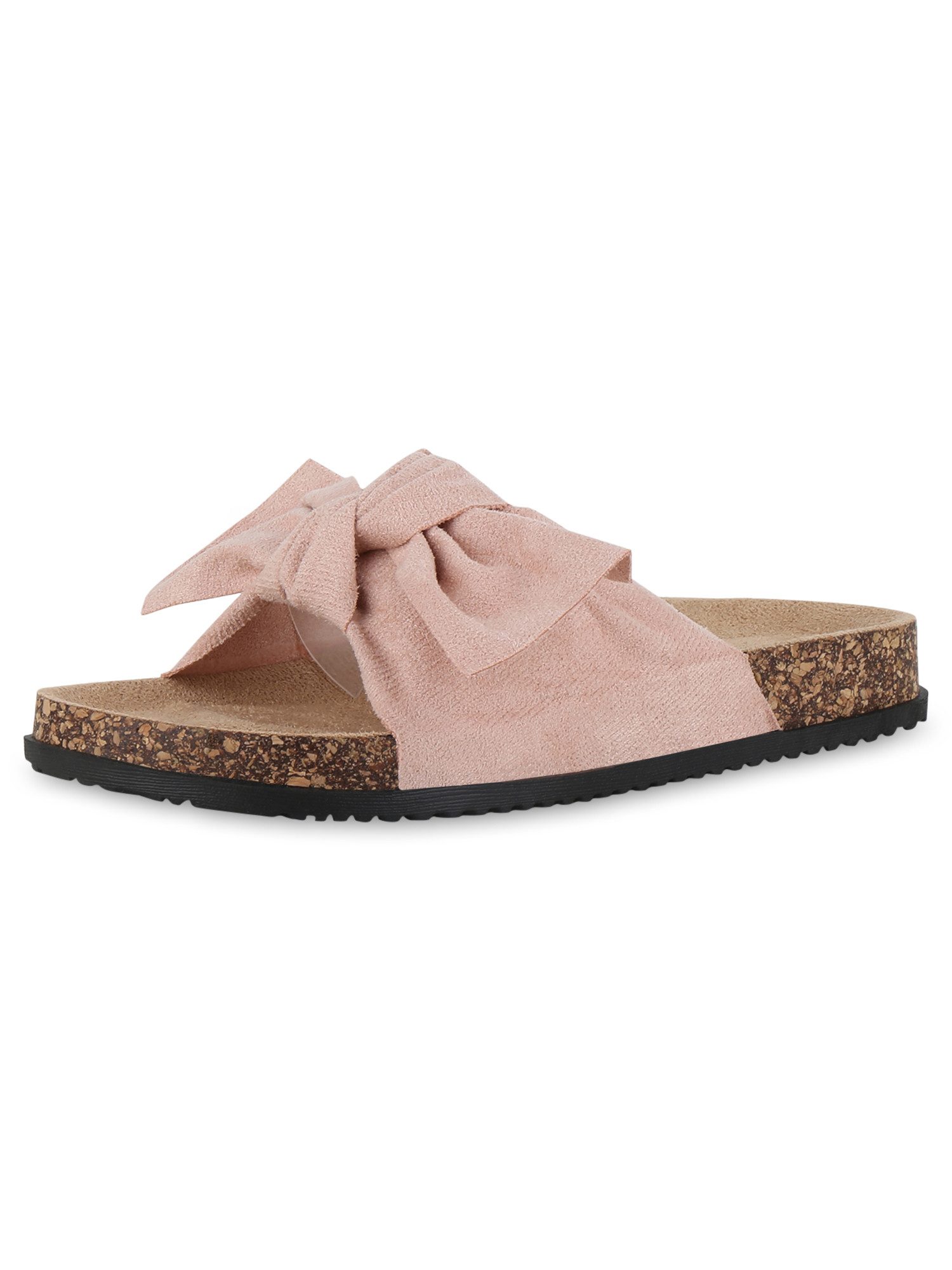 VAN HILL 833538 Pantolette Damen Sandalen Pantoletten Korkoptik Sommer Schl günstig online kaufen