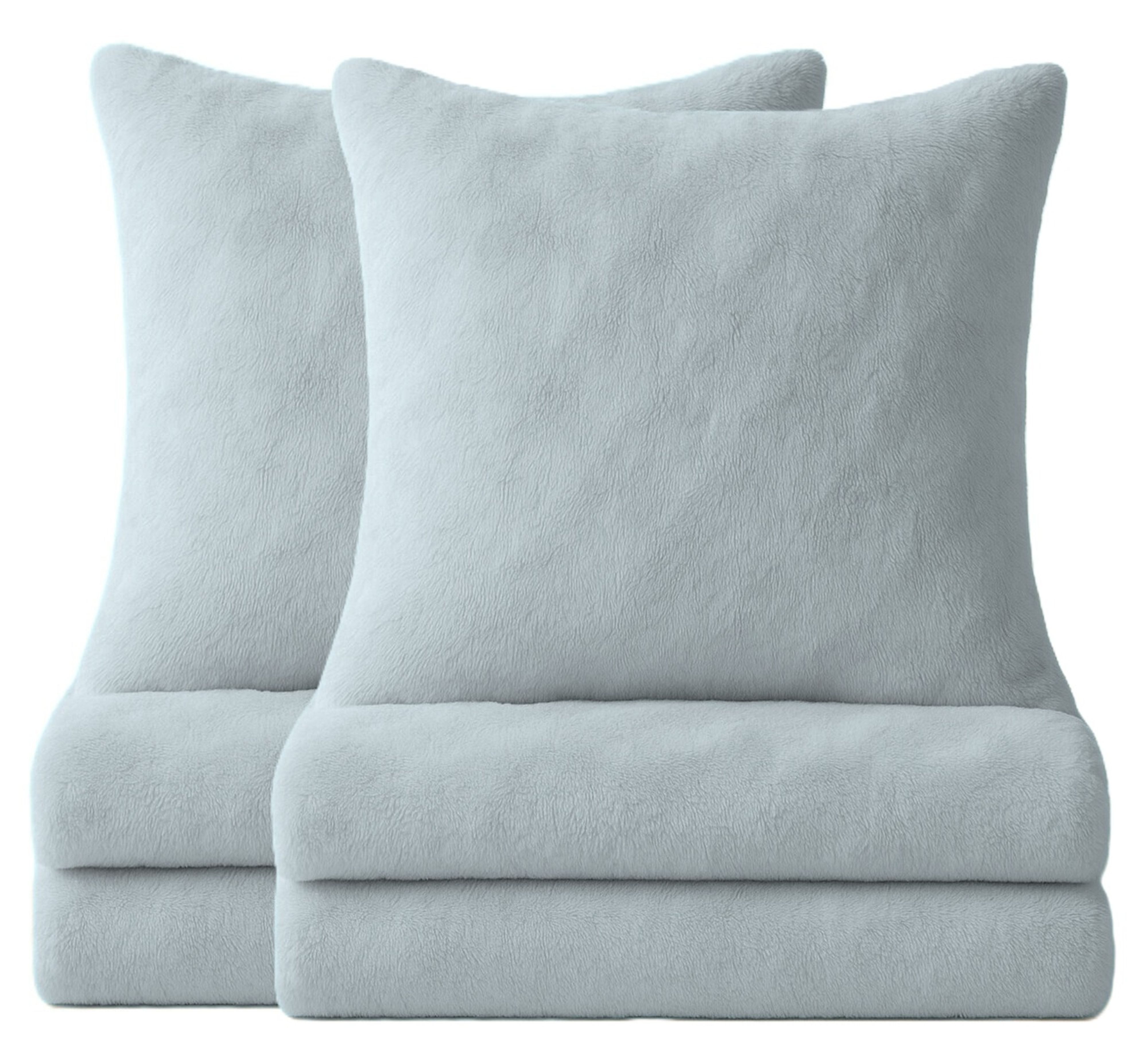 One Home Bettwäsche Winter Cashmere Touch Bubble Optik, Fleece, 4 teilig, kuschelig flauschig warmes weiches Teddy Plüsch Flanell