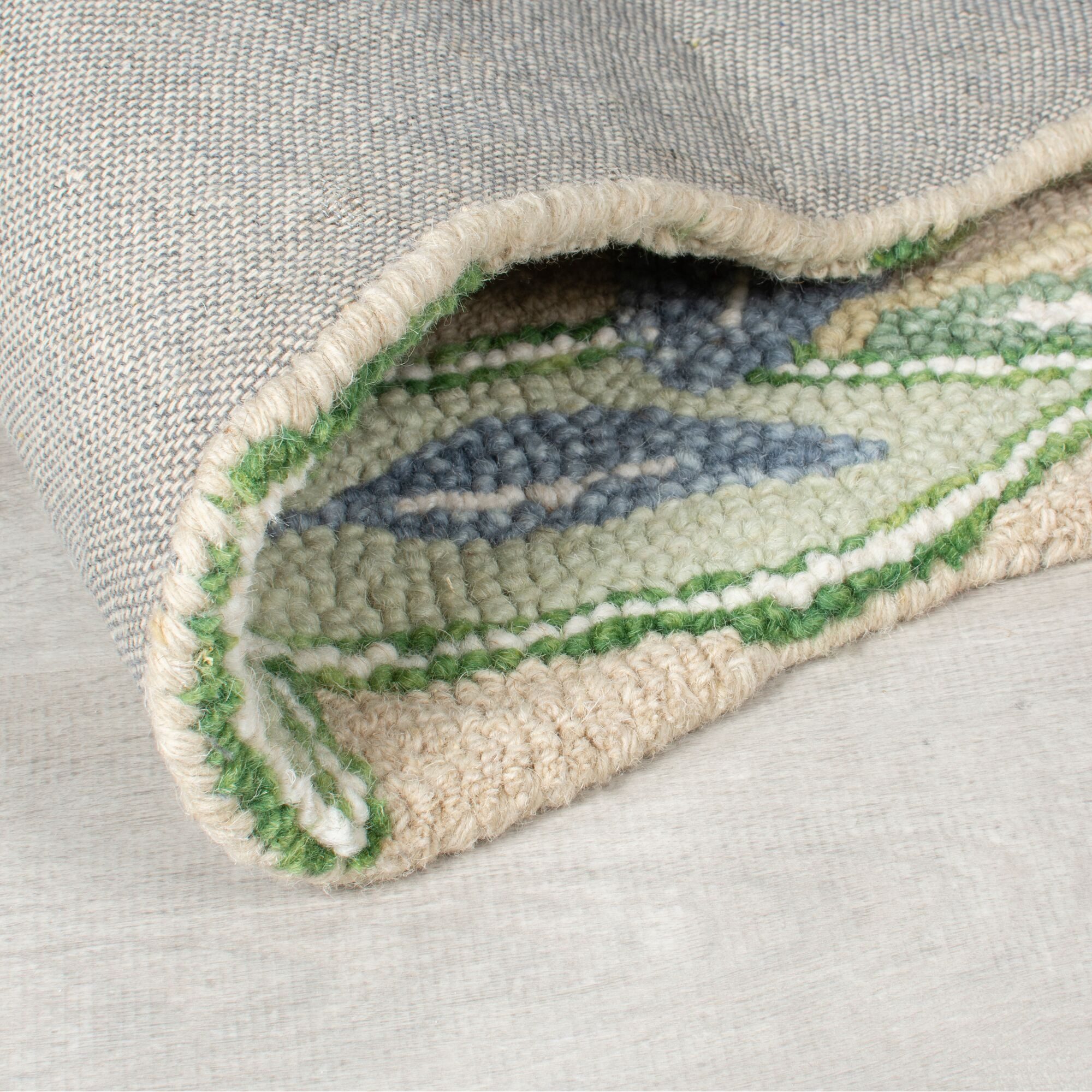 FLAIR RUGS Wollteppich Bryony Floral, rechteckig, Höhe: 10 mm, Wolltepich, Esszimmer, Wohnzimmer, Flur