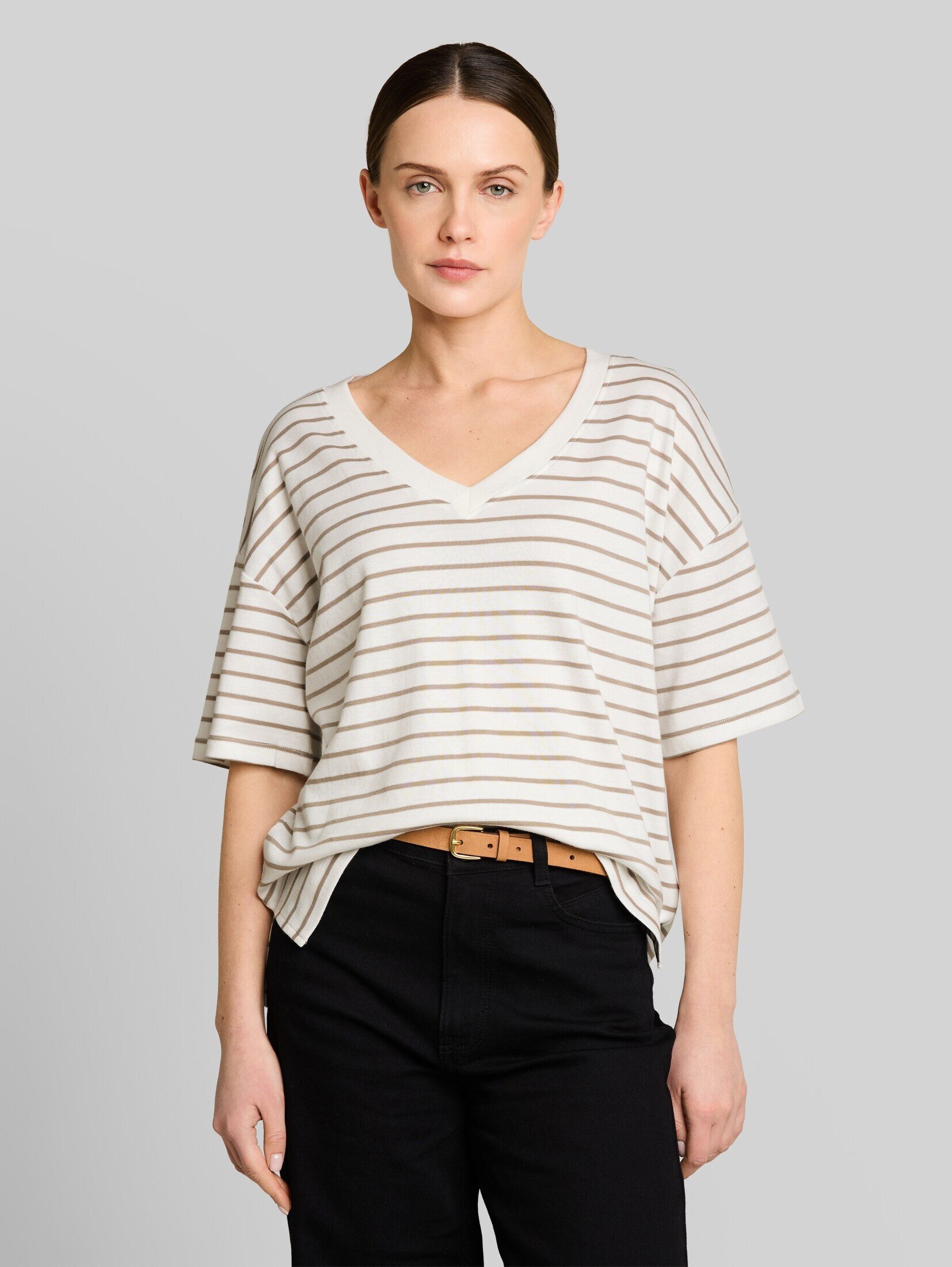 TOM TAILOR T-Shirt T-Shirt Oversize T-Shirt mit Streifenmuster