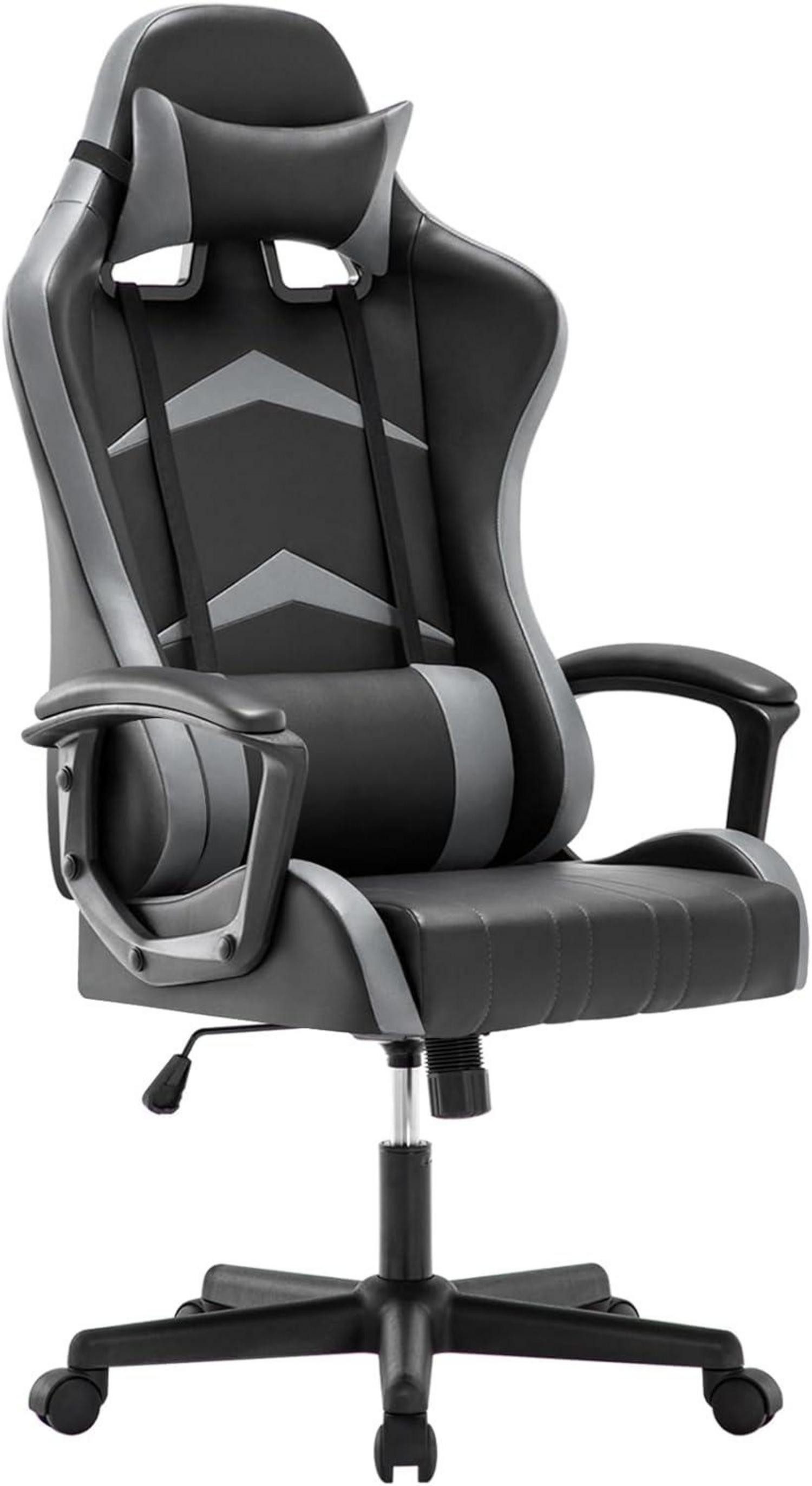 Gaming-Stuhl Gaming Stuhl Bürostuhl mit verstellbarem Kopfkissen Lendenkissen