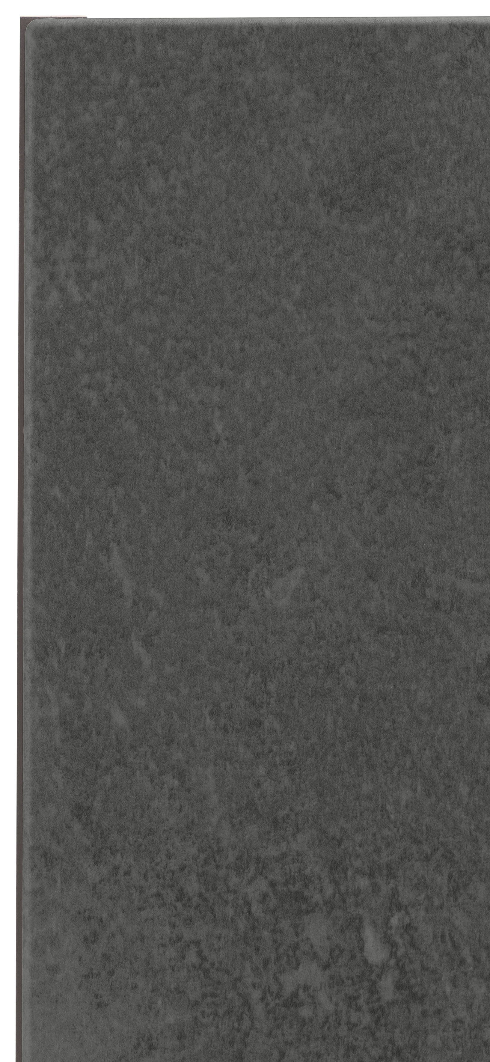 HELD MÖBEL Türen, MDF Tulsa Kühlumbauschrank grafit betonfarben dunkel 200 breit, Metallgriff, cm 2 schwarzer cm | 60 hoch, Front