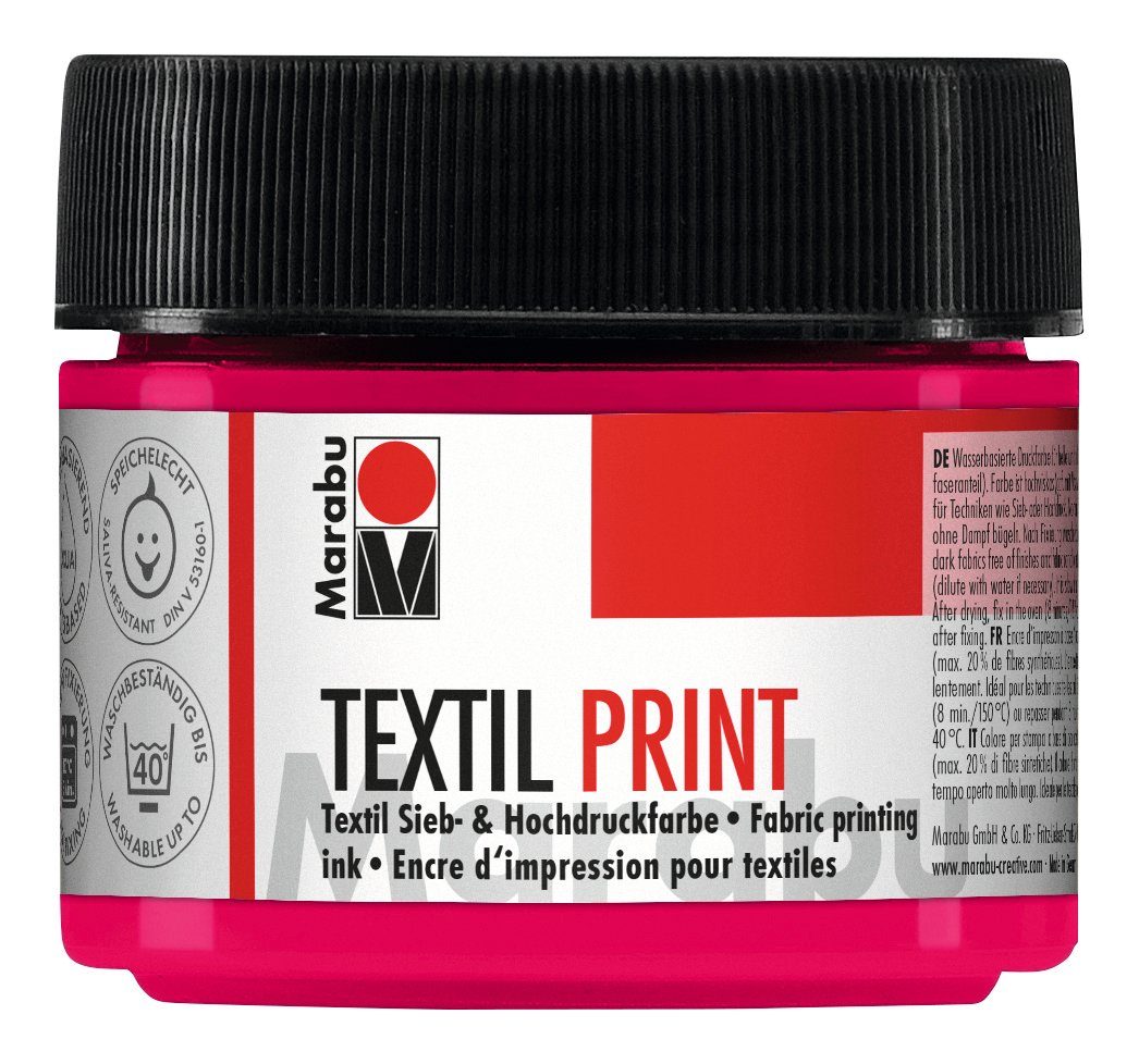 Marabu Textilfarbe Druckfarbe Textil Print, 100 ml