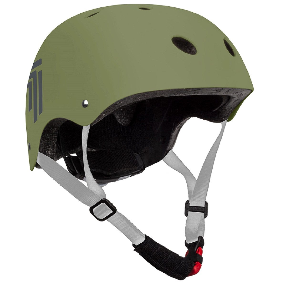 7-BRAND Kinderfahrradhelm Fahrradhelm Sporthelm Olivgrün Sicher für Fahrrad & Skaten 52-56 cm (1-tlg), sehr leicht