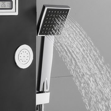 AuraLum pro Duschsystem Auralum Duschsystem Duschpaneel Regendusche Edelstahl Dusche Armaturen