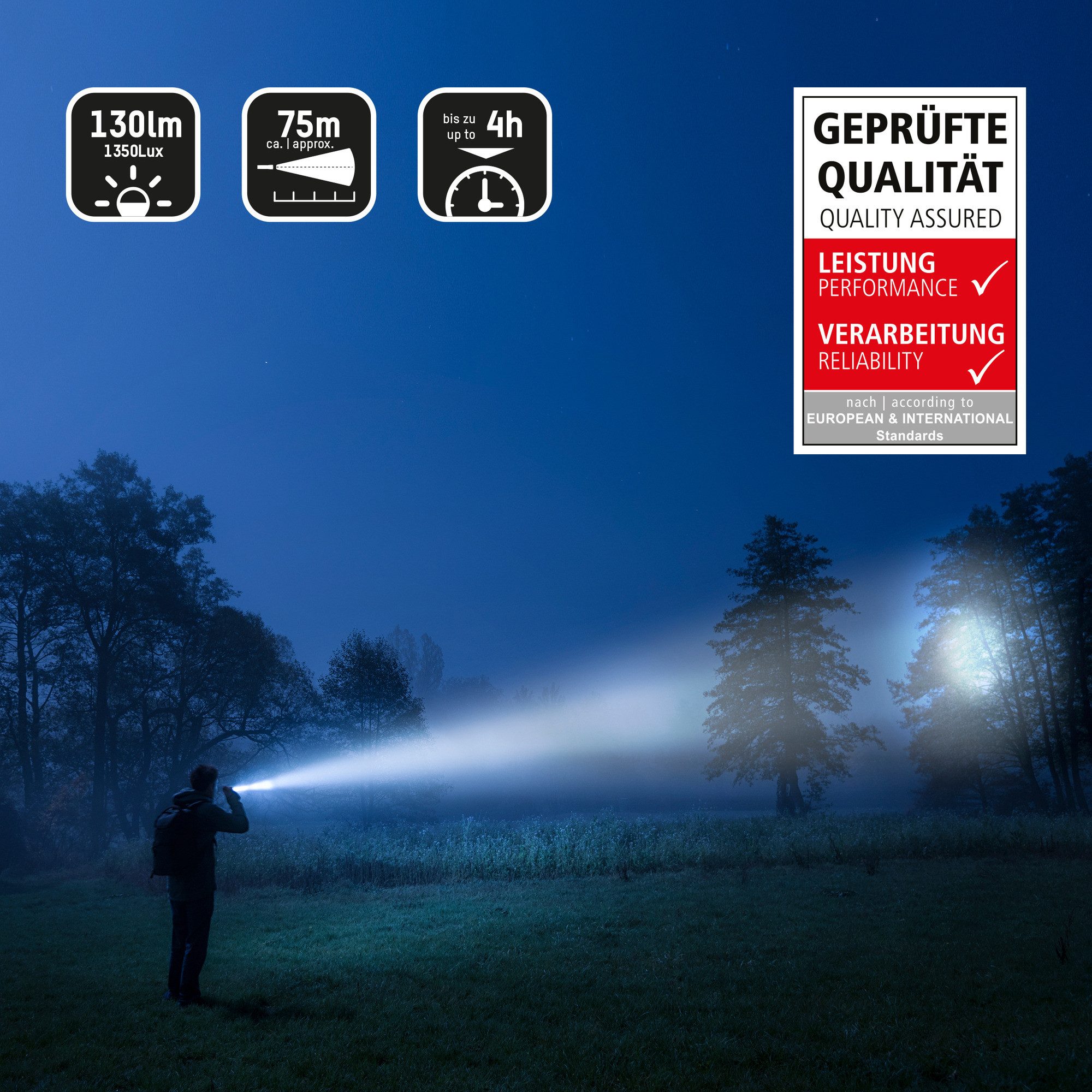 ANSMANN AG LED Taschenlampe LED Stiftleuchte – Mini Taschenlampe, Penlight inkl. 2AAA Batterien
