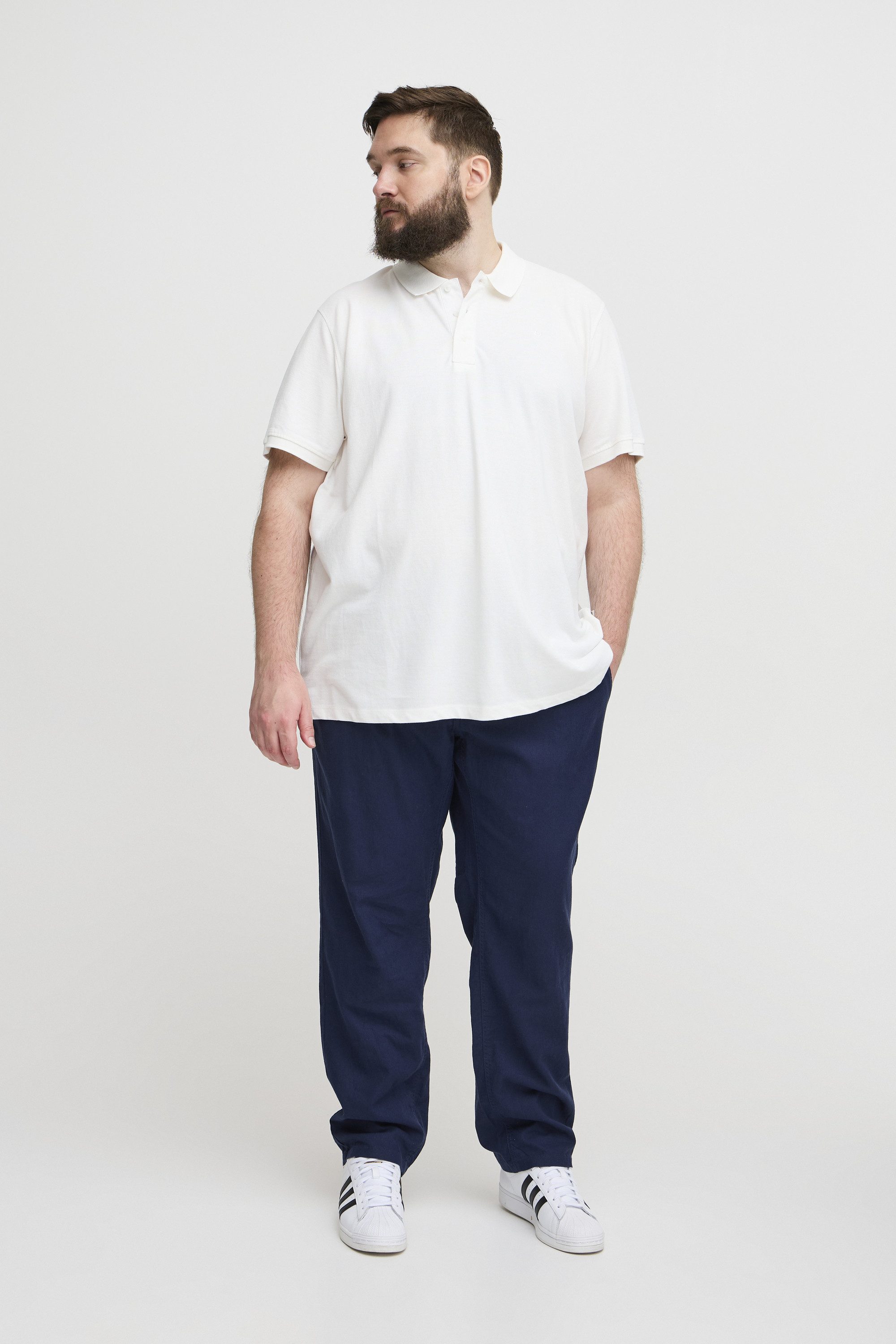 Blend Poloshirt BHBT-Shirt Big & Tall (1-tlg) Basic Poloshirt mit Stickerei in großen Größen