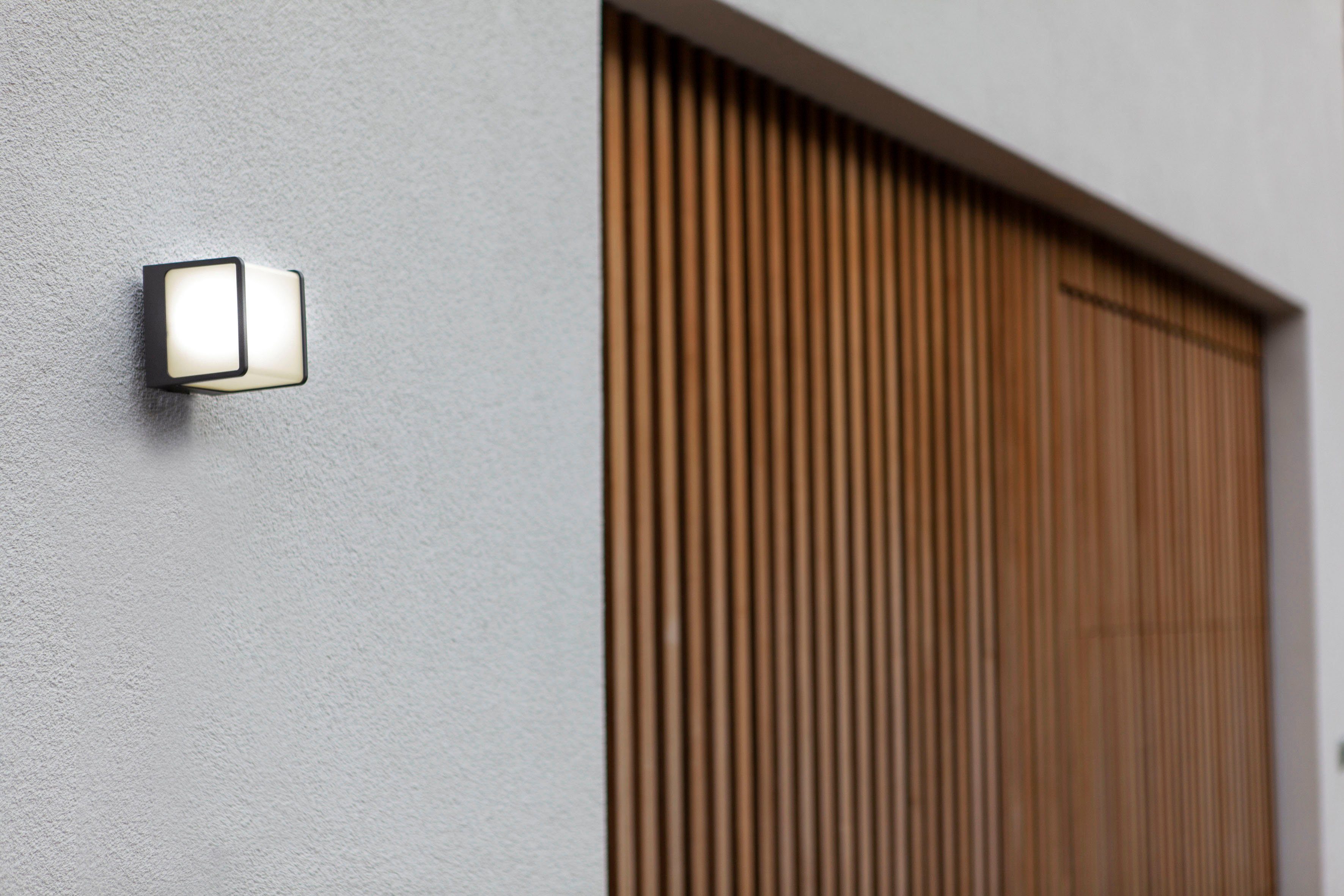 LED integriert fest LED DOBLO, LUTEC Außen-Wandleuchte