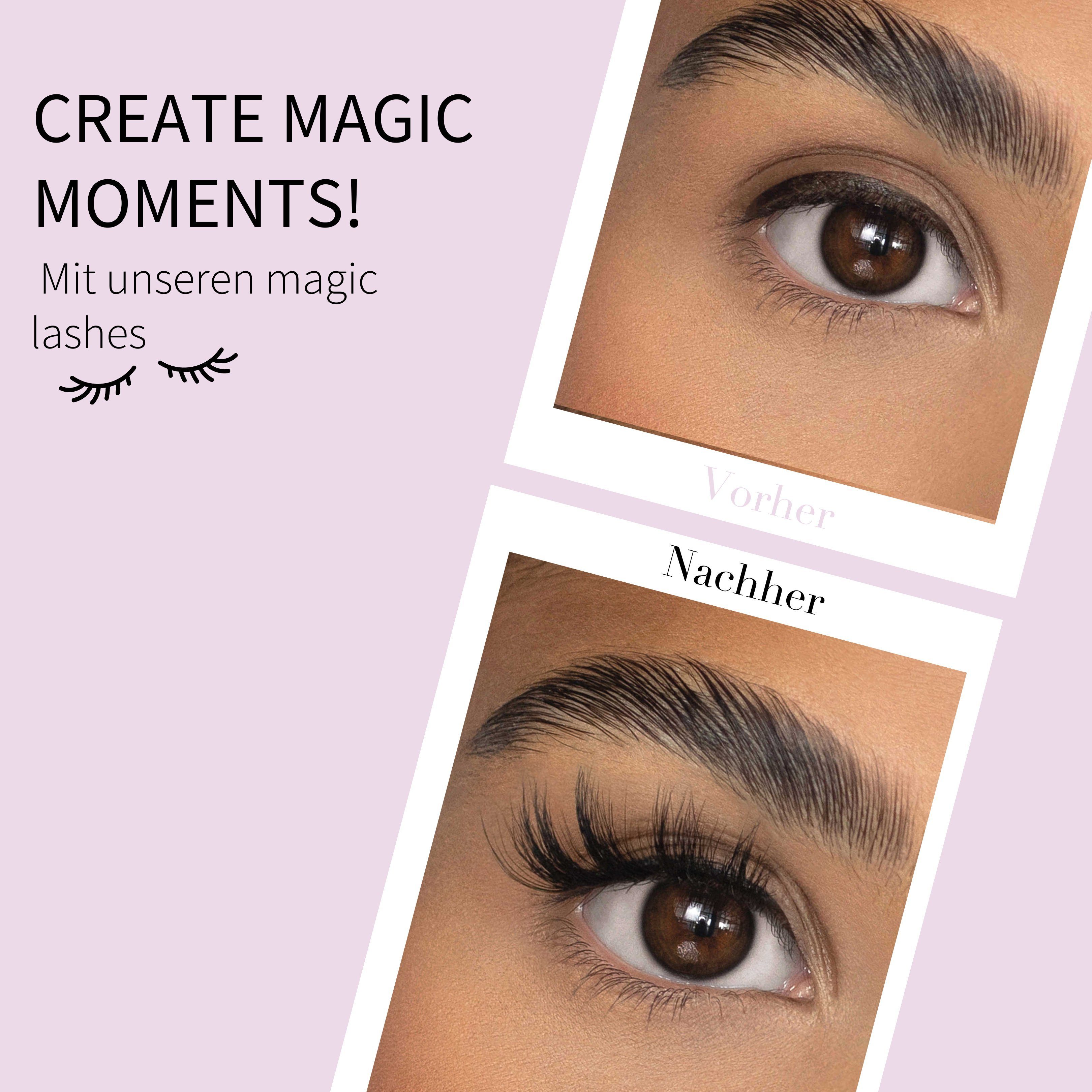 fleeky Bandwimpern Magic Lashes Hubby - hochwertige Fake Lashes, Verführerisch charmante Wimpern – vegan & 20× wiederverwendbar
