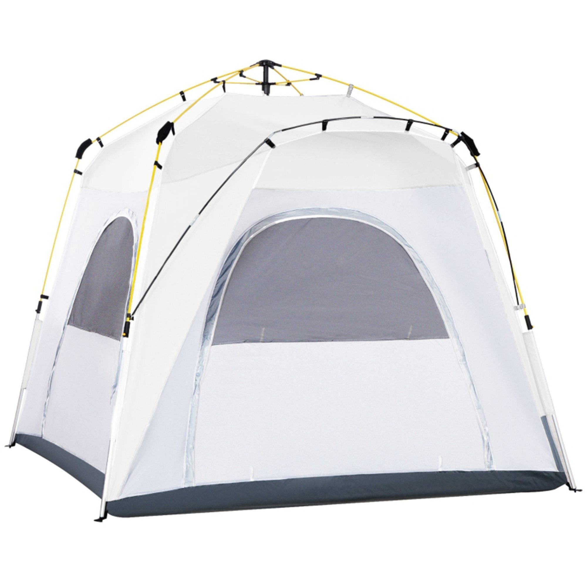 Kuppelzelt für 4 Personen leicht, stabil wasserdicht UV 50+ Pop Up Campingzelt