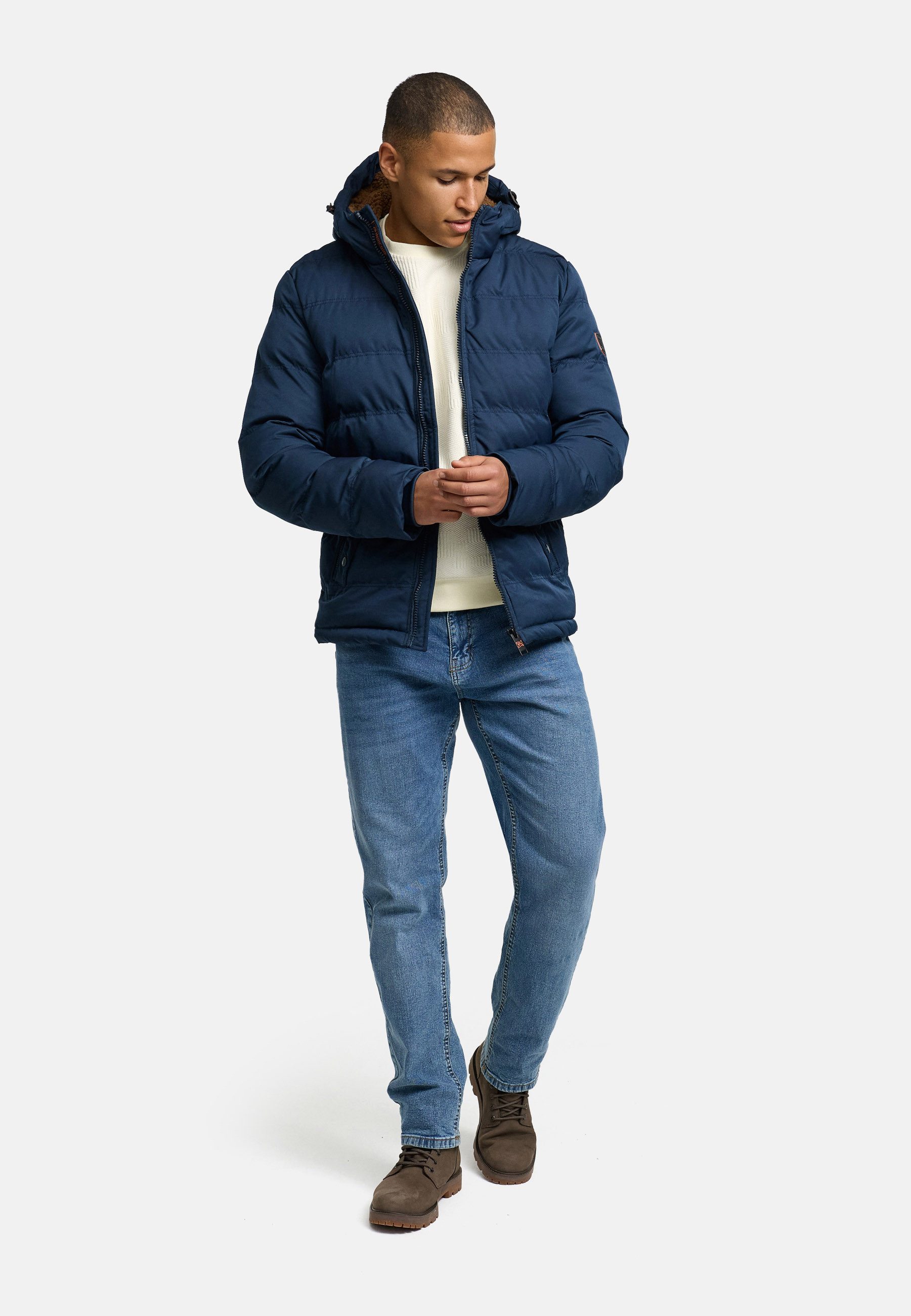 Indicode Steppjacke Herren Nemos Herrenjacke Daunen-Optik