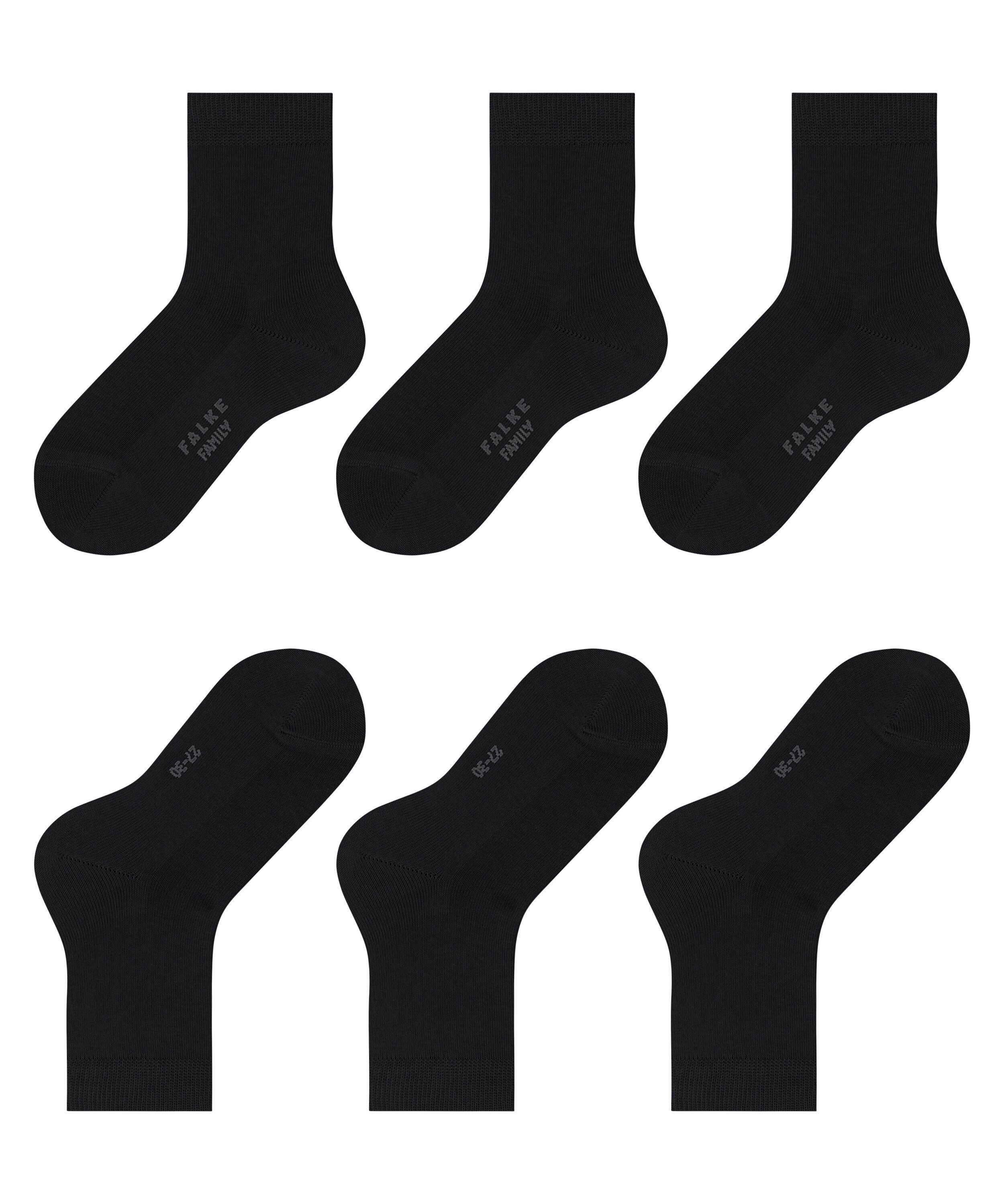 Socken 3-Pack (3-Paar) (3000) black FALKE Family