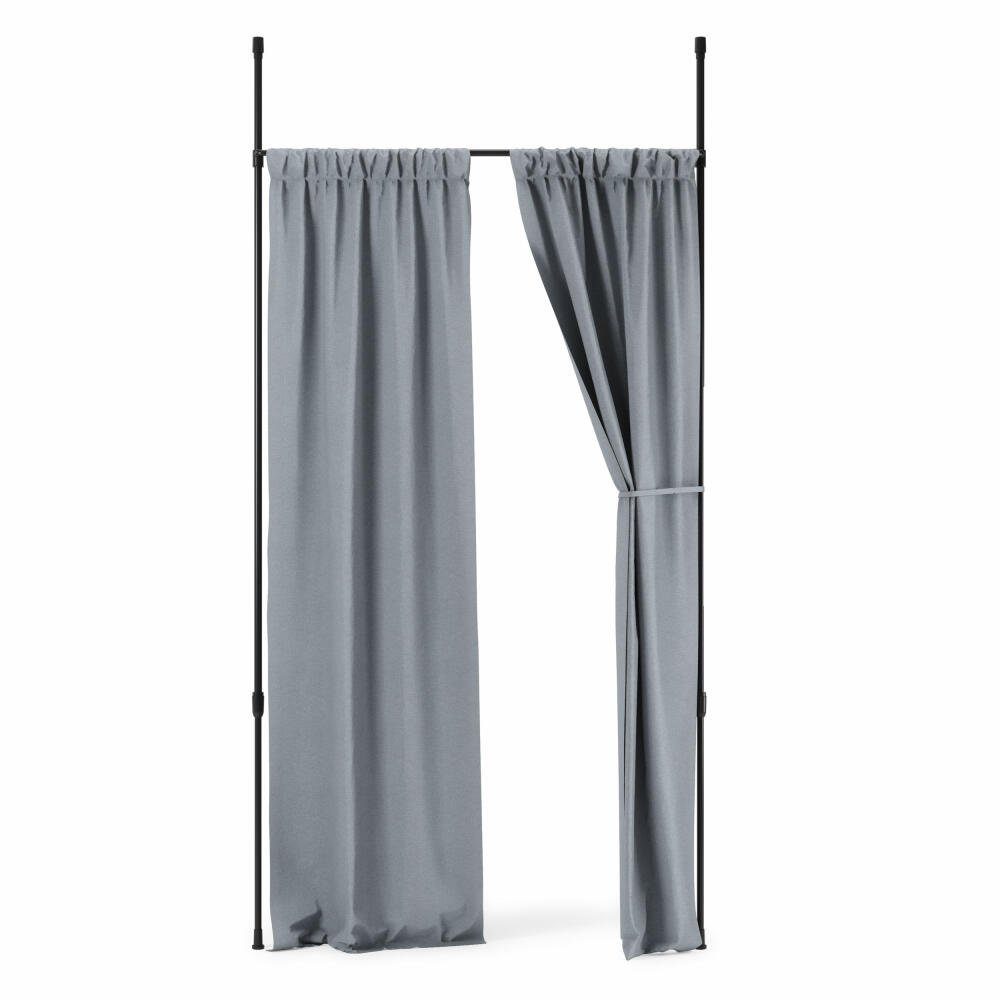 Umbra Vorhangstange Anywhere Rod Schwarz Matt, günstig online kaufen
