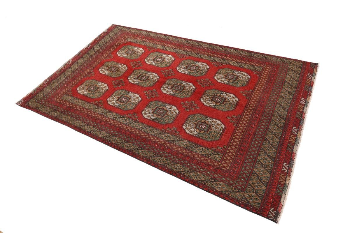 Orientteppich Afghan Akhche 194x303 6 rechteckig, Höhe: Orientteppich, Trading, Handgeknüpfter mm Nain