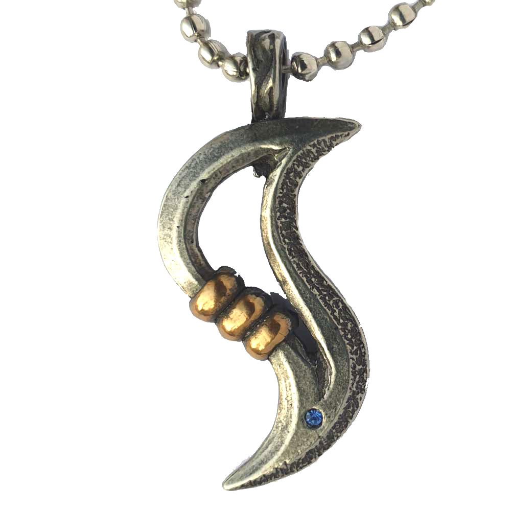 Kettenanhänger DÜNE Anhänger Schmuck + Kette - Fantasie, Modern - 43x20mm