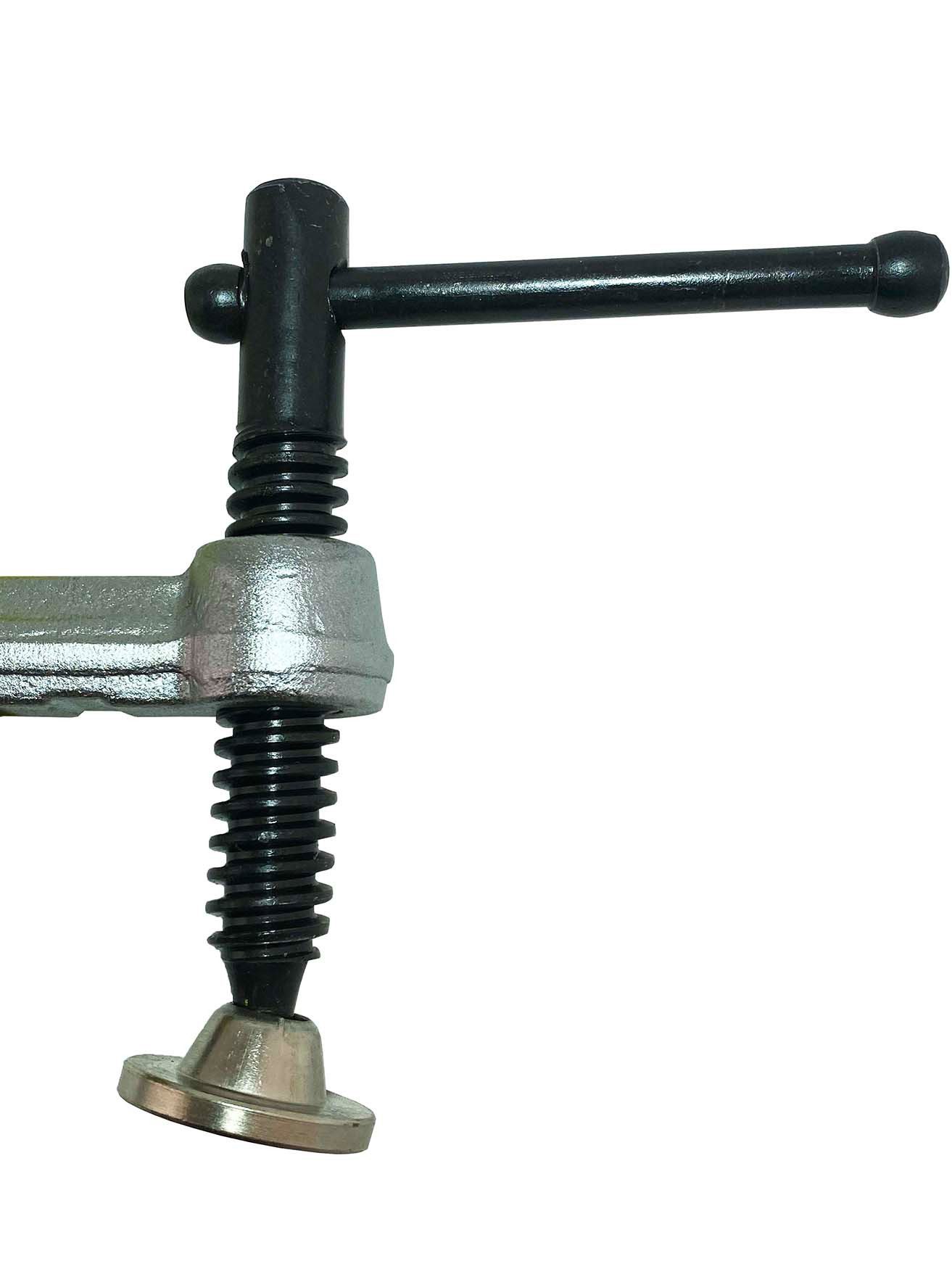 WELDINGER Schraubzwinge Schweißtisch-Schraubzwinge pro 120x150 mm System 16 Knebelgriff, (1 St), 120x150 mm, System 16