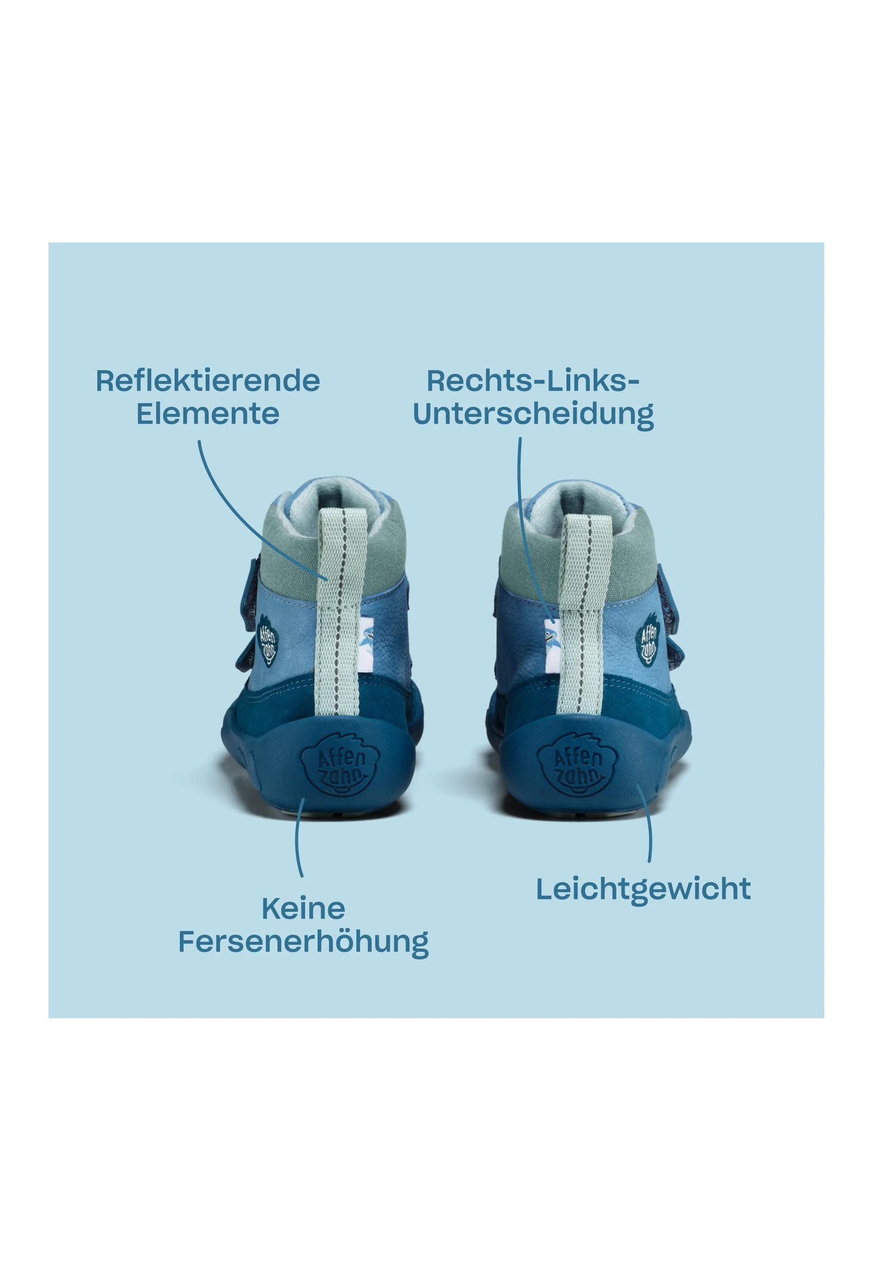 Affenzahn Leder Friendy . Sneaker nach Barfußschuhprinzip