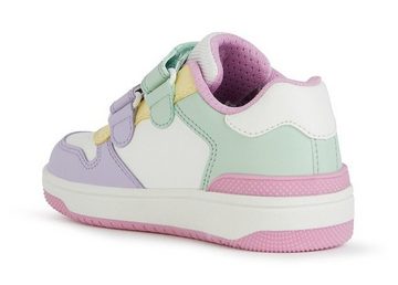 Geox J WASHIBA GIRL B Sneaker mit Geox Spezial Membran, Freizeitschuh, Halbschuh, Schnürschuh