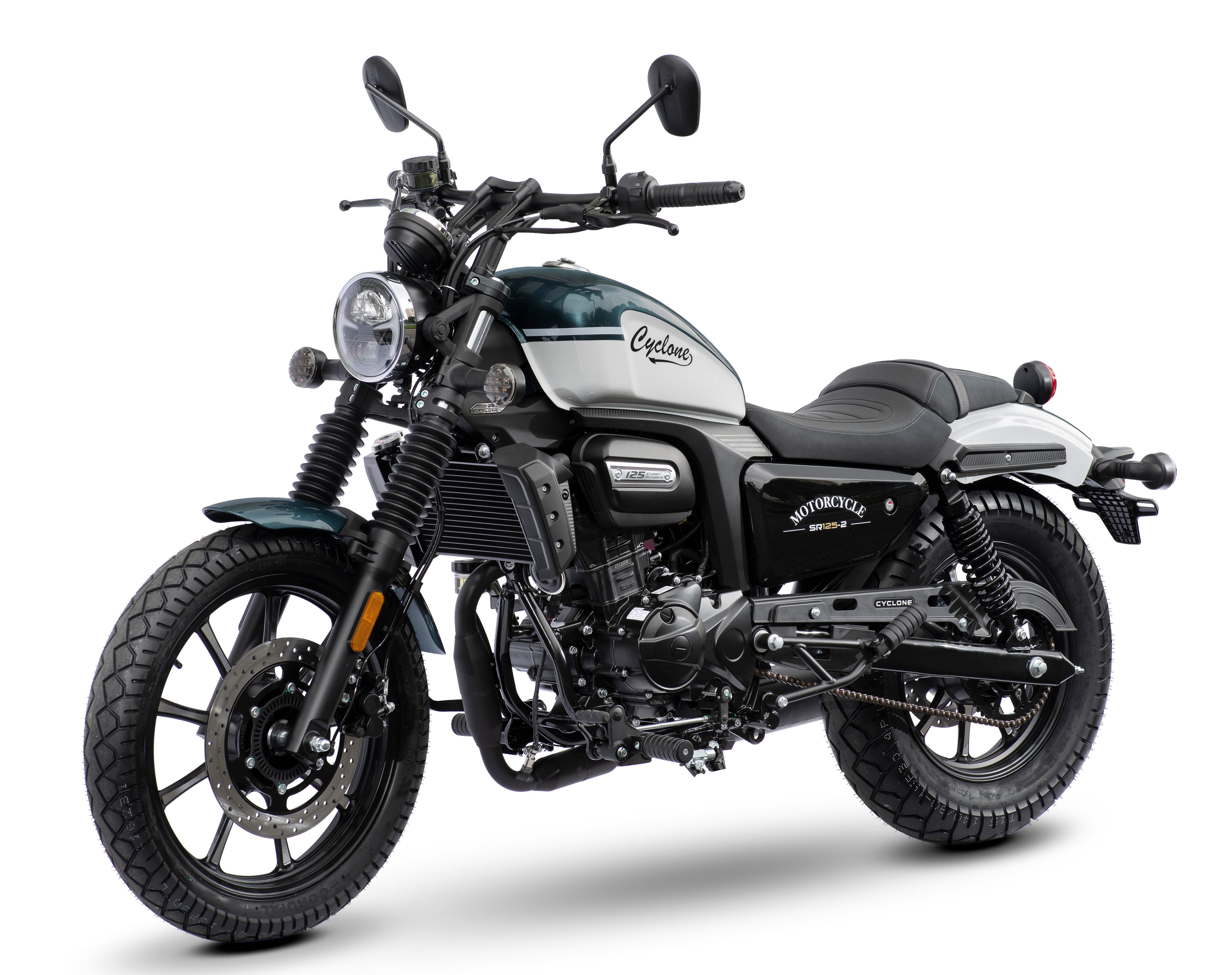 Cyclone Motorrad RA125 Plus, 125, E5+, Cruiser, 124 ccm, 99 km/h, Euro 5+, 11 kW, 15 PS, ABS, 125er Chopper, digitales Cockpit