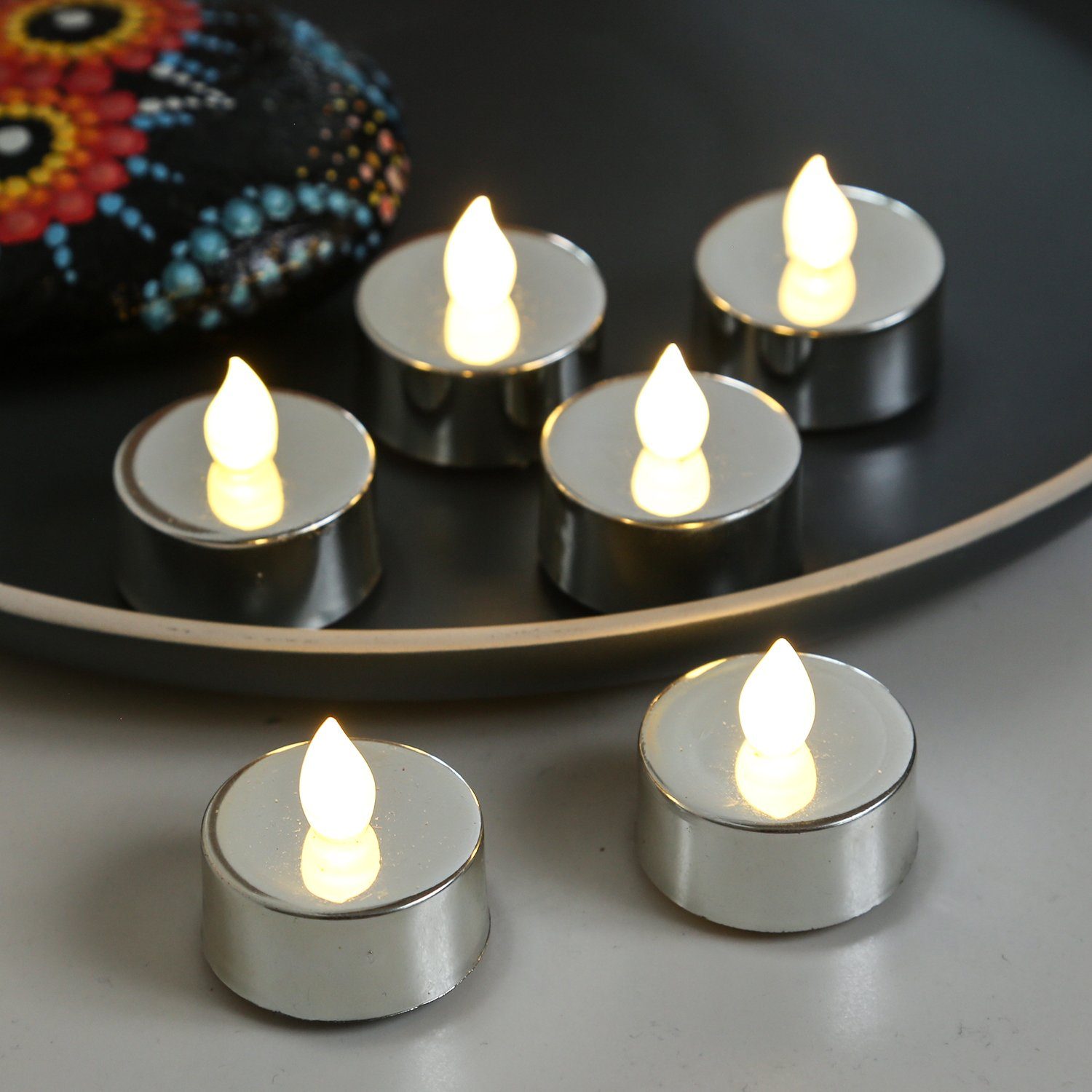 MARELIDA LED-Kerze LED Teelichter flackernd flammenlos günstig online kaufen