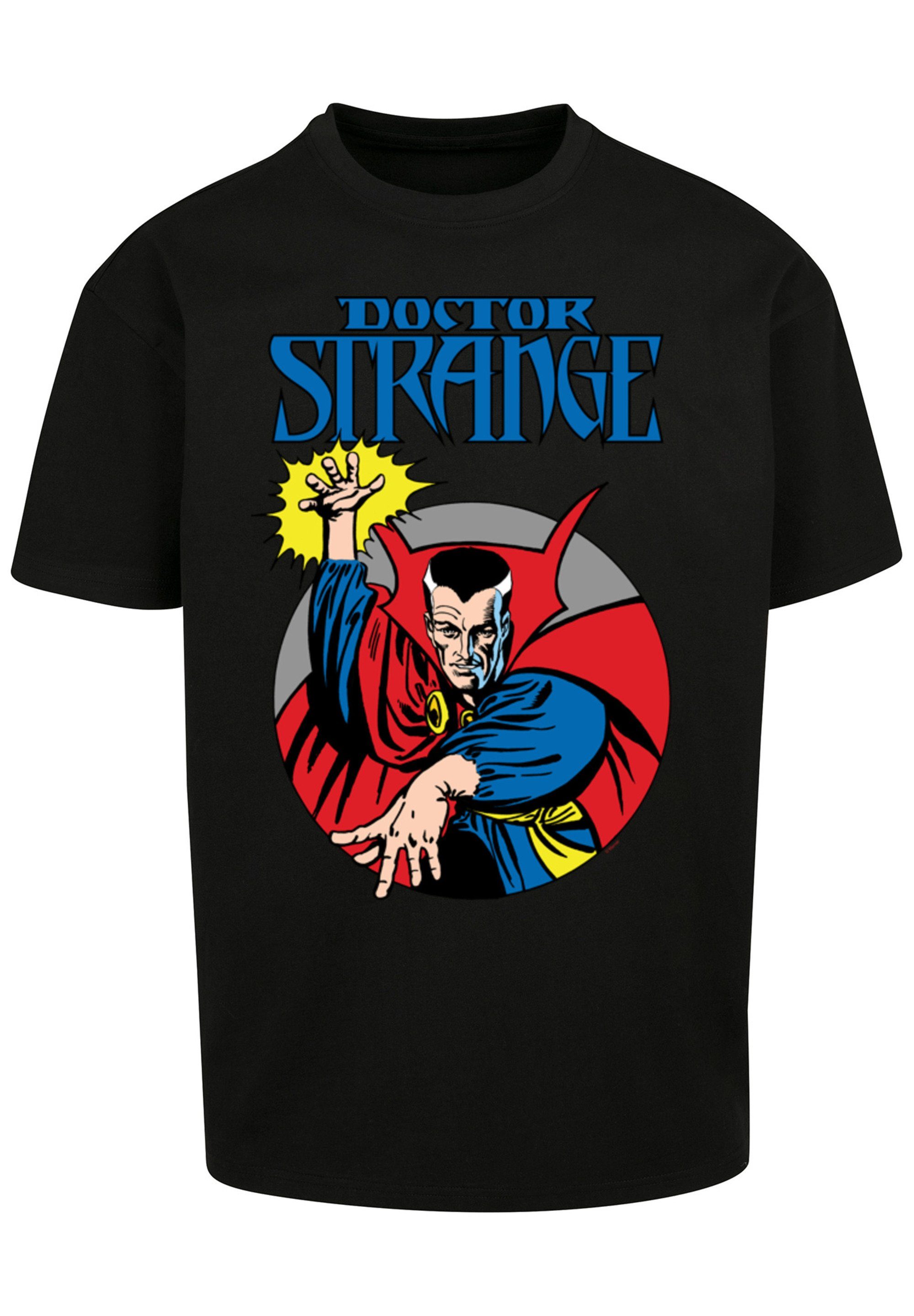 F4NT4STIC Kurzarmshirt Herren Marvel Doctor Strange Circle with Heavy Oversize Tee (1-tlg) black