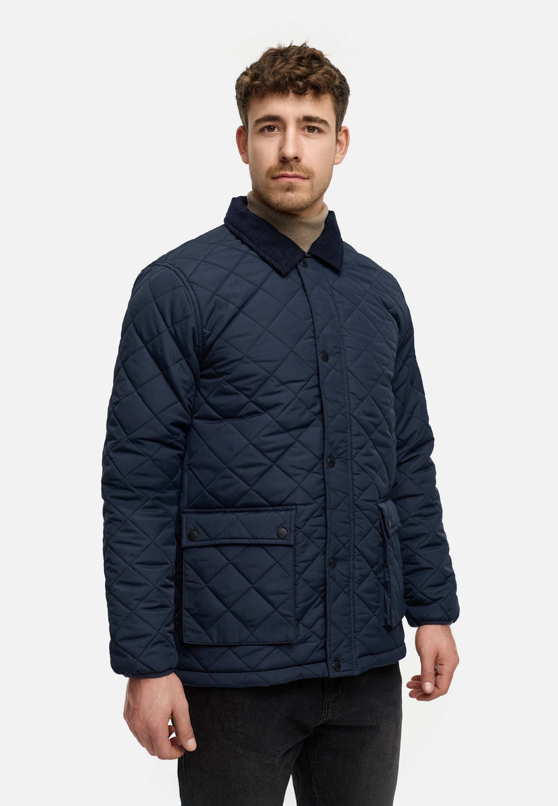 Indicode Steppjacke Herren INDrills Herrenjacke Daunen-Optik Zeitlose Stepp günstig online kaufen